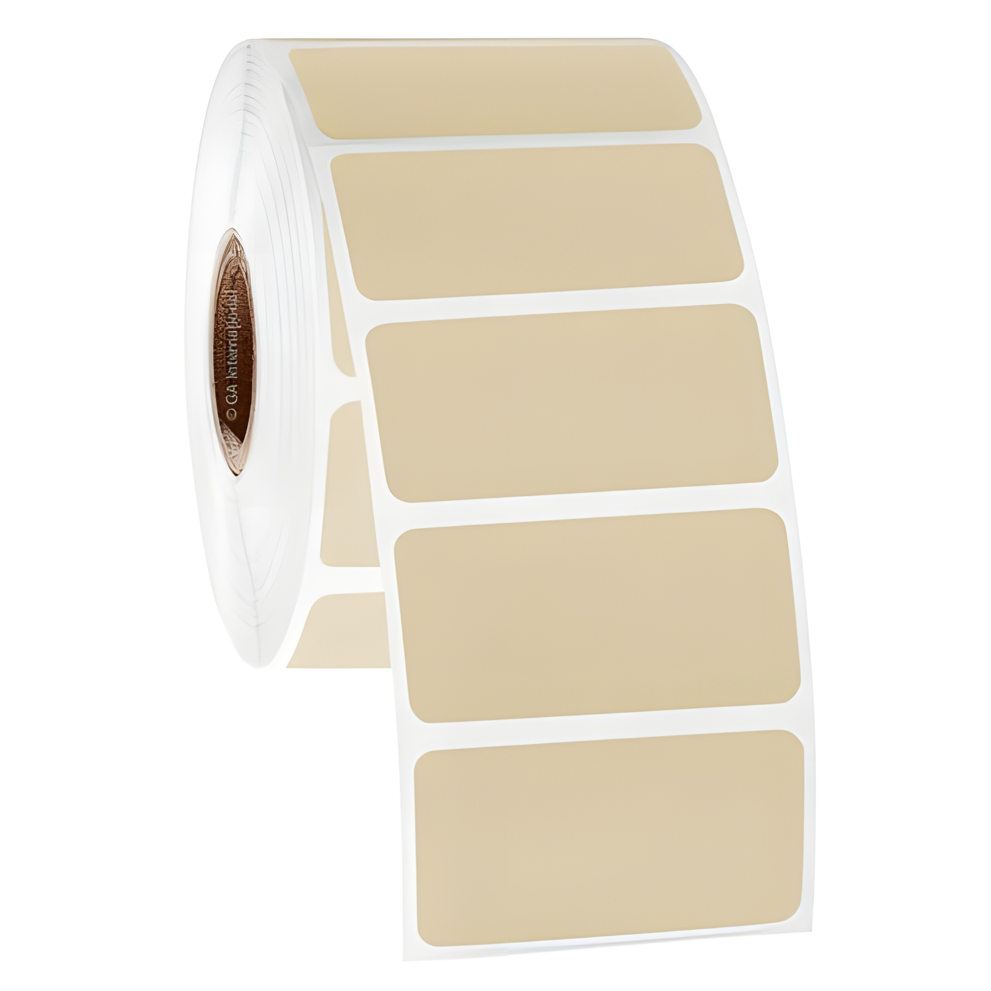 LabTAG 2" x 1" TT Beige Metal Rack Labels AWB-28C1-1BE