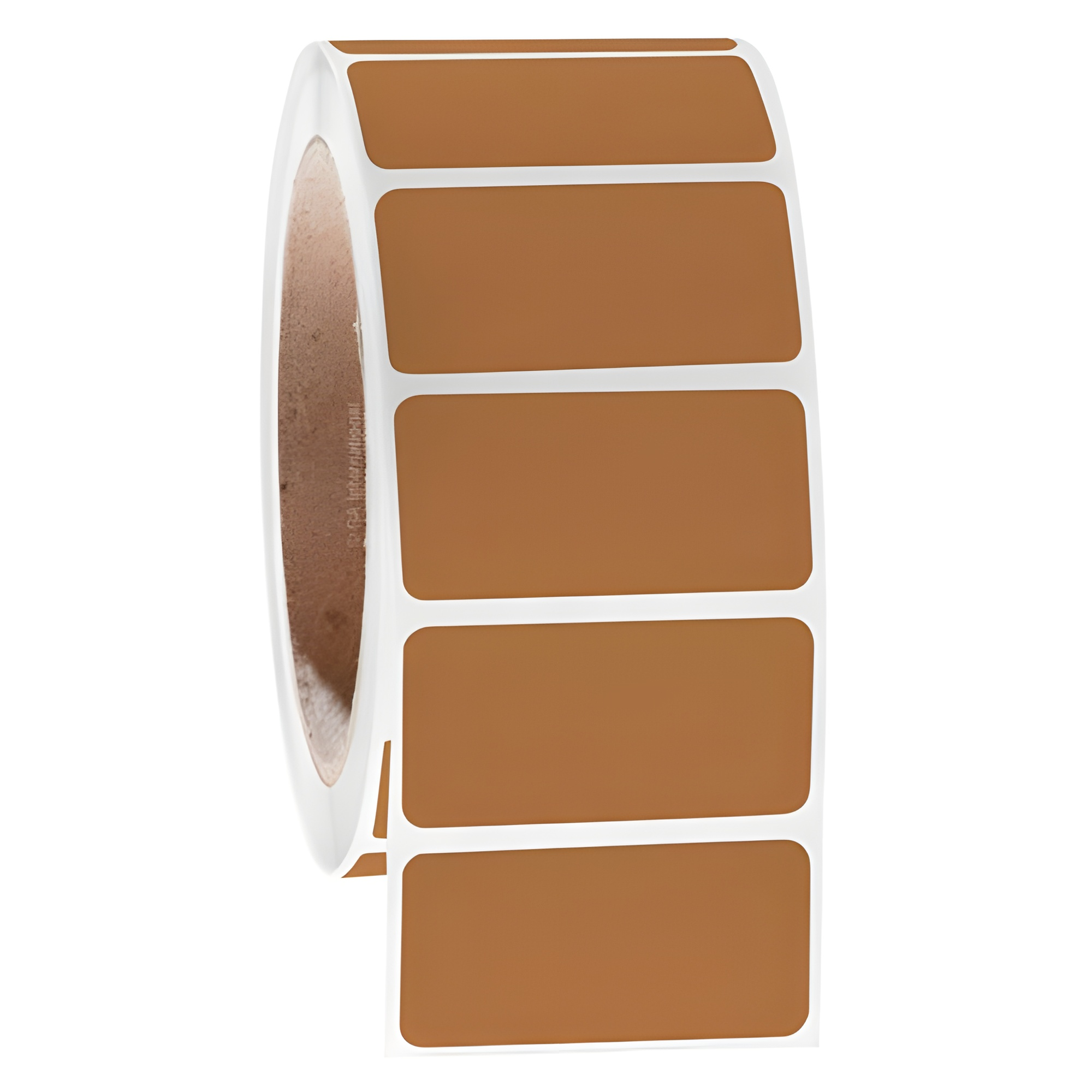 LabTAG 2" x 1" TT Brown Metal Rack Labels AWB-28C3-1BR