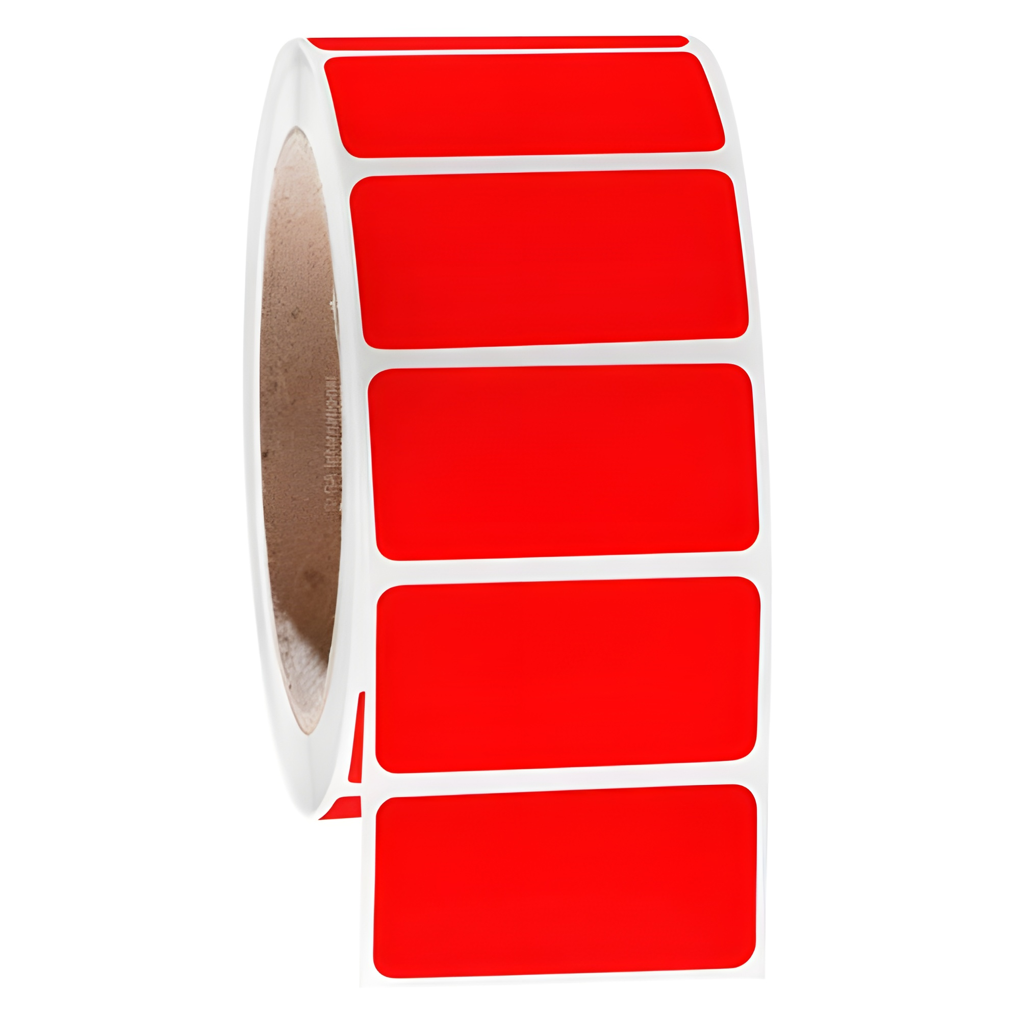 LabTAG 2" x 1" TT Red Metal Rack Labels AWB-28C3-1RE