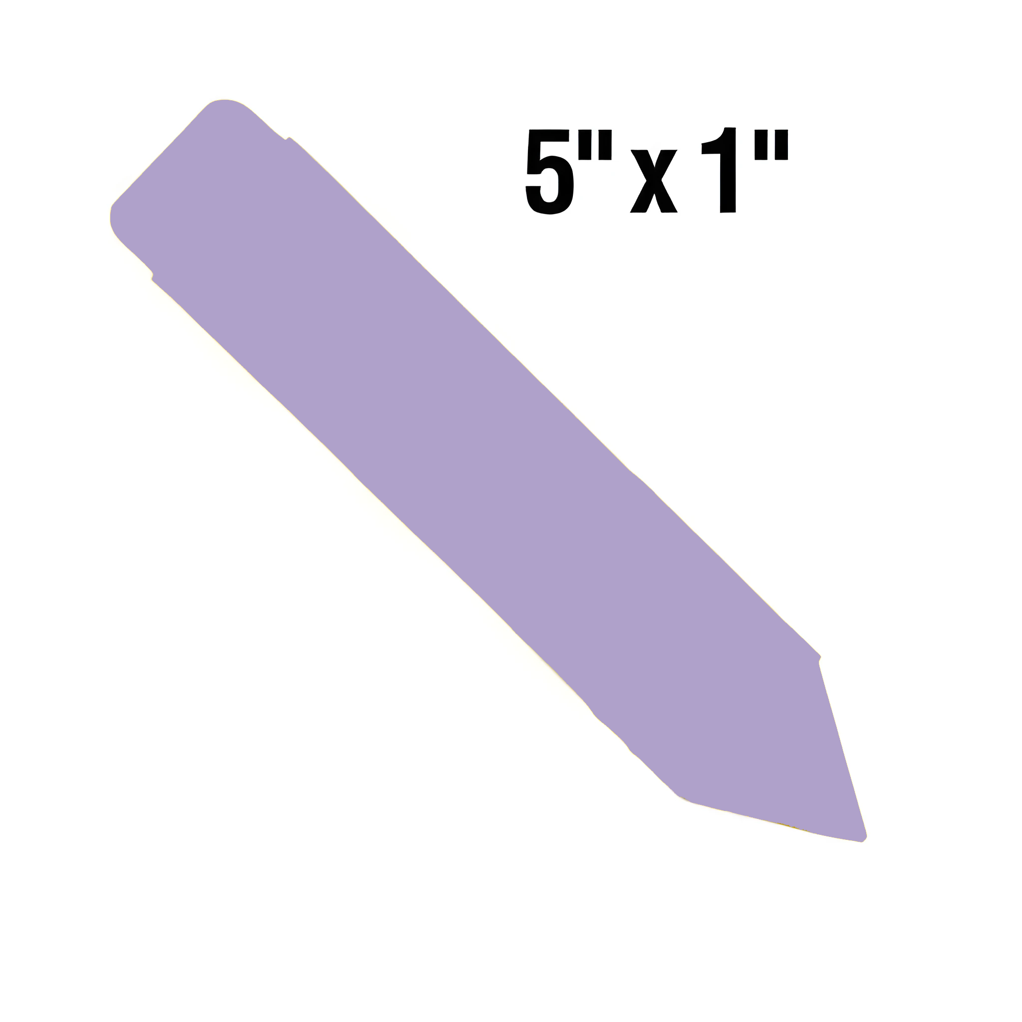 BarcodeFactory 5x1 Thermal Lavender Pot Stakes BAR-SP5X1-LA