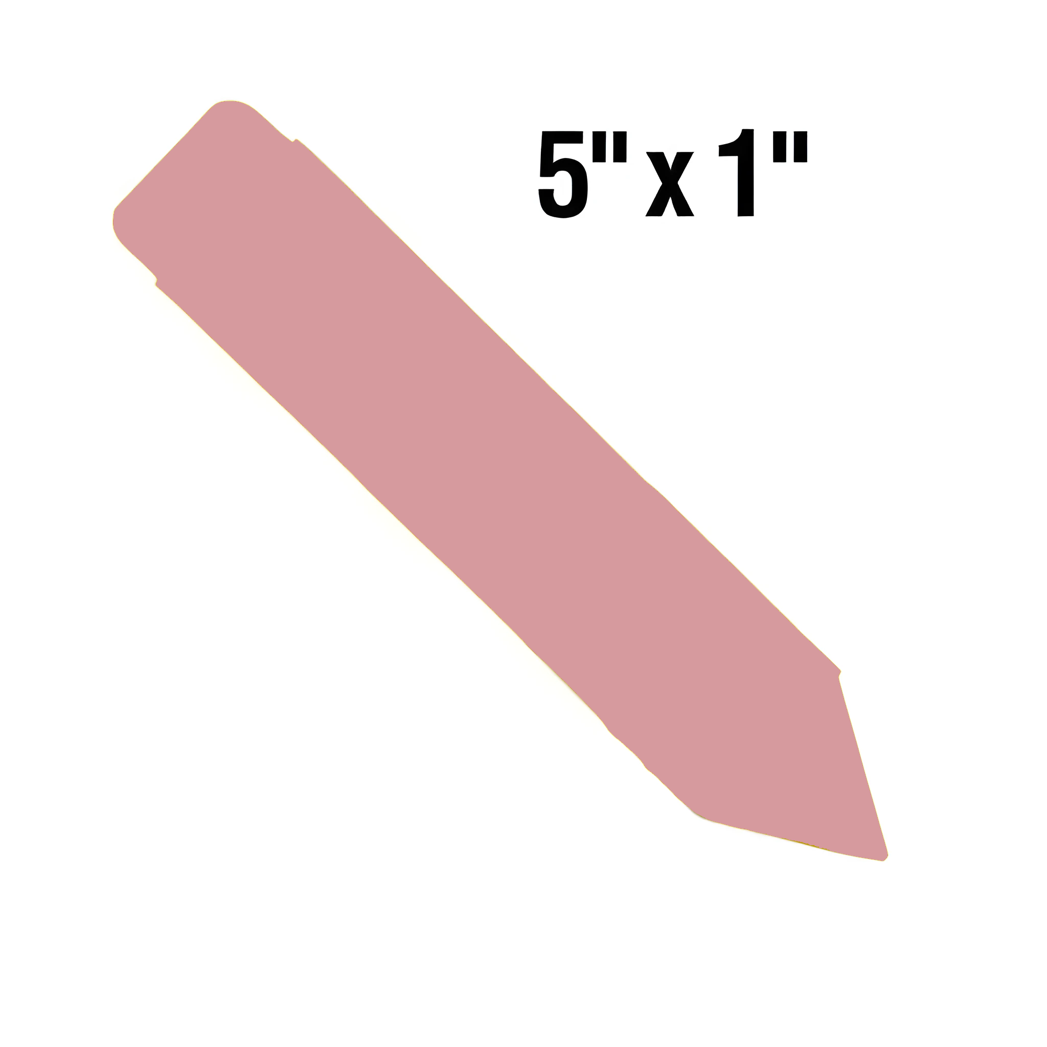 BarcodeFactory 5x1 Thermal Pink Pot Stakes BAR-SP5X1-PK