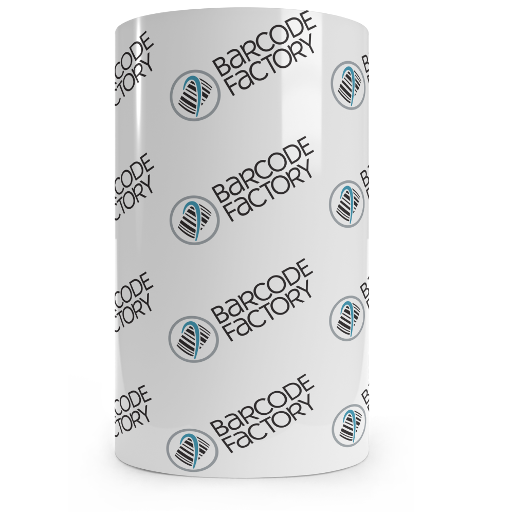 BarcodeFactory 4.33in x 1476ft Black Standard Wax Ribbon BCF110450-1S-12