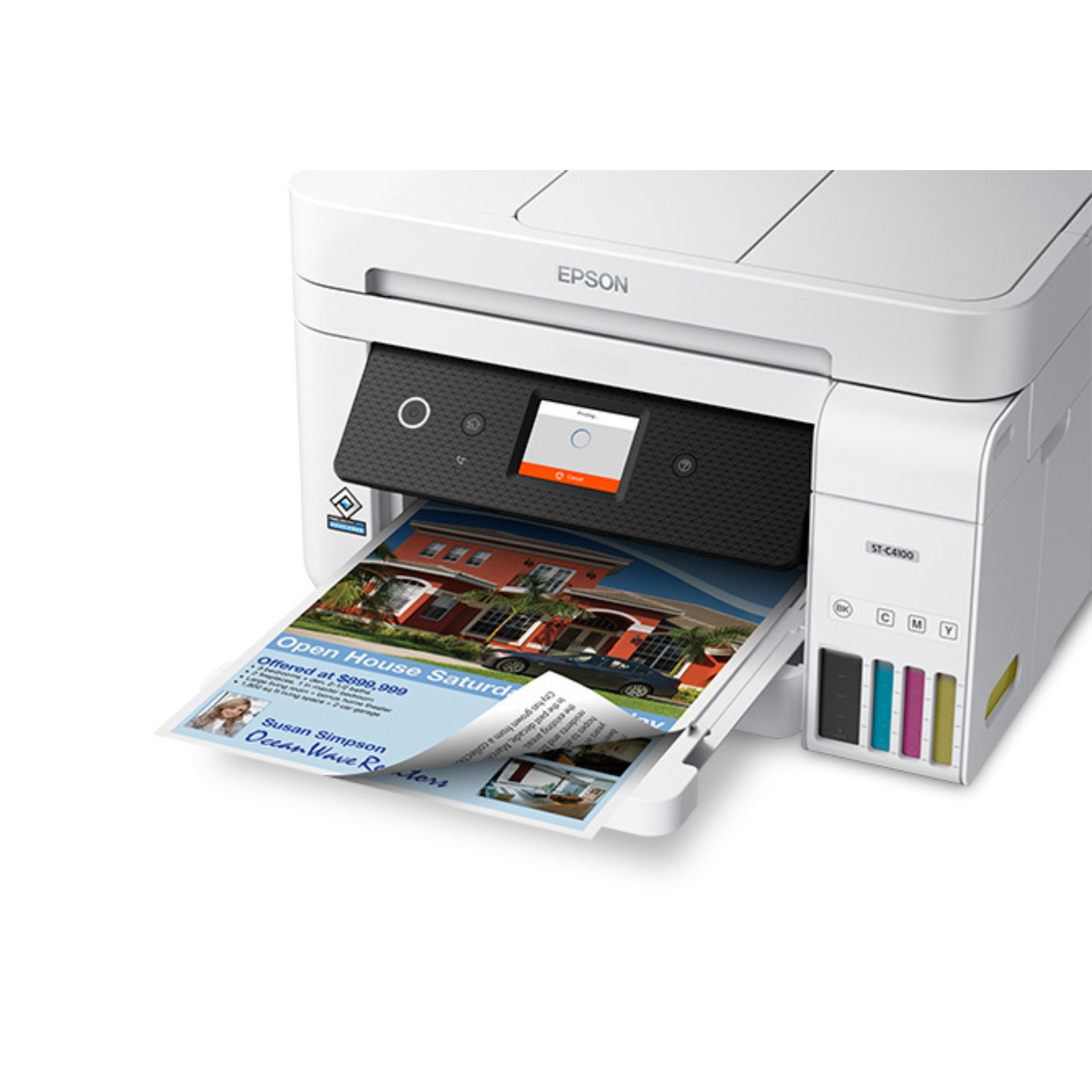 Epson WorkForce ST-C4100 Supertank Color Printer C11CJ60203