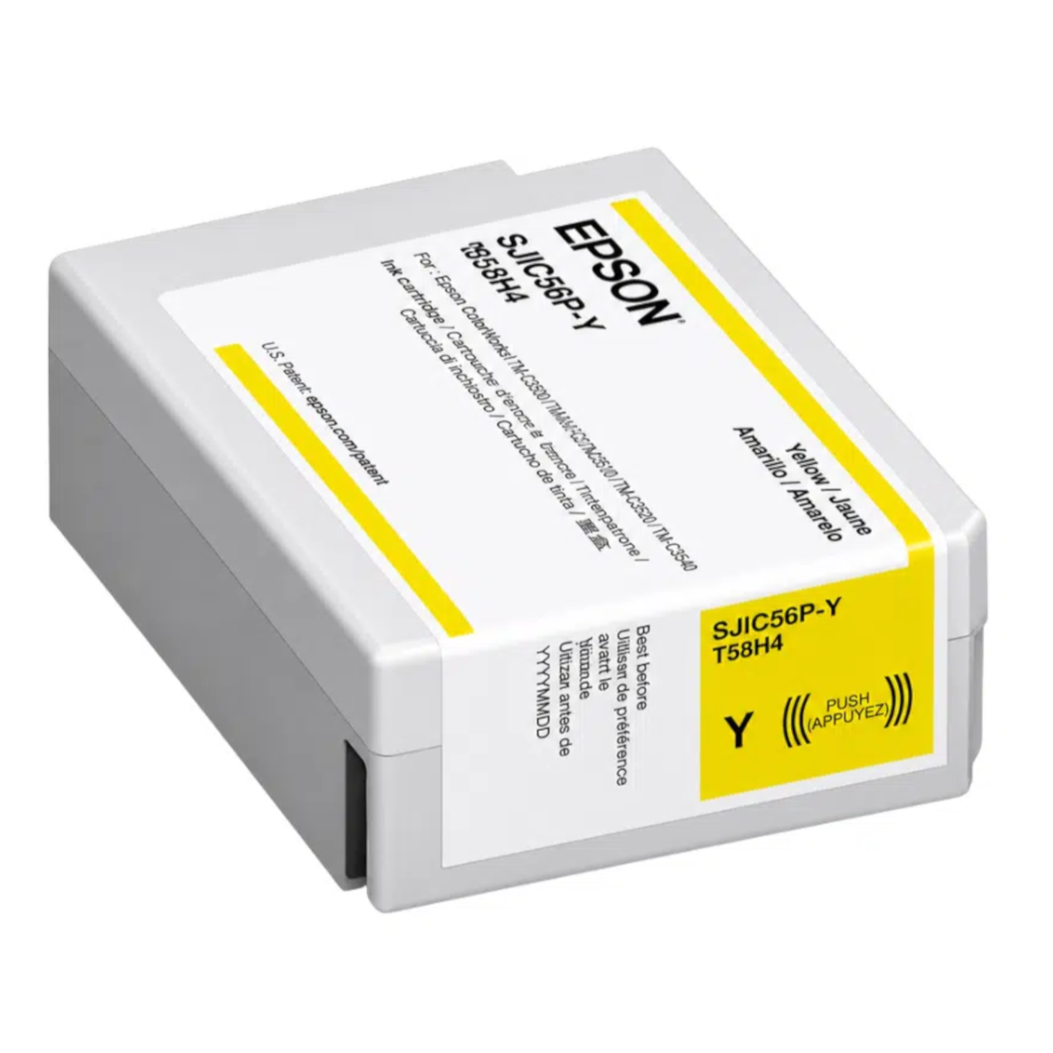 Epson SJIC56P 40ML Yellow Ink Cartridge [CW-D3800] C13T58H420