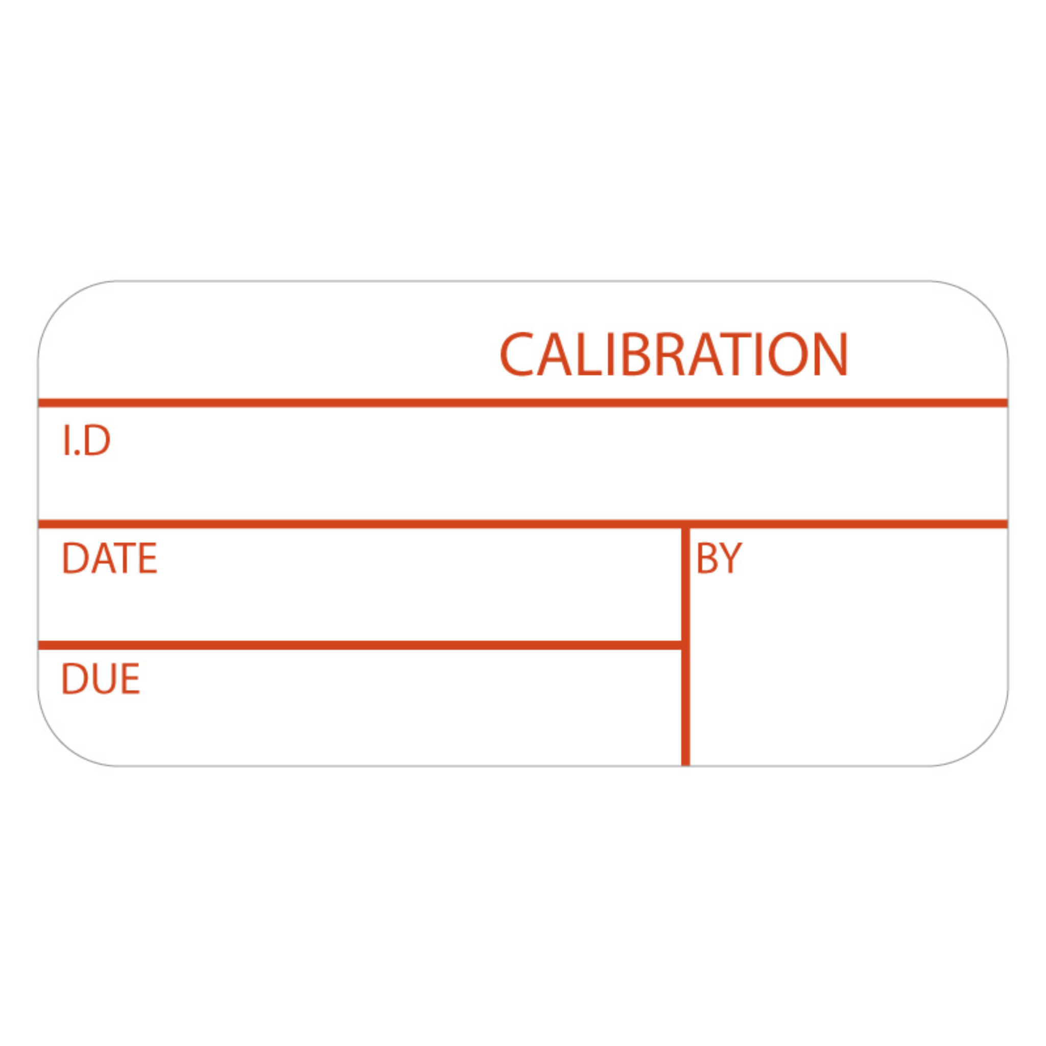 LabTAG 0.75" x 1.5" Removable Self-Laminating Calibration Labels CALA-001-1R