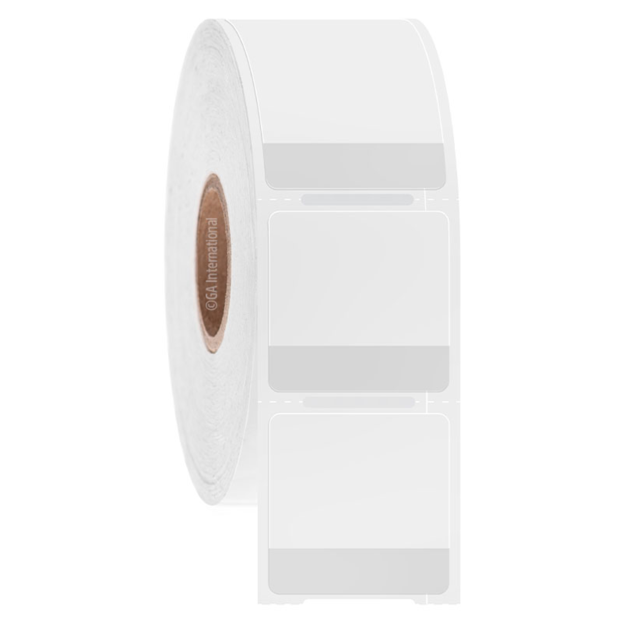 LabTAG 1" x 0.25" + 0.75" Wrap-Around Cryo Labels (White + Clear Transparent) CATT-318SBNOTC1-1WH