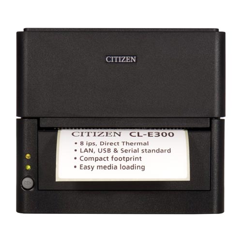 Citizen Systems Citizen CL-E303 DT Printer [300dpi, Ethernet, Cutter] CL-E303XUBNBCA