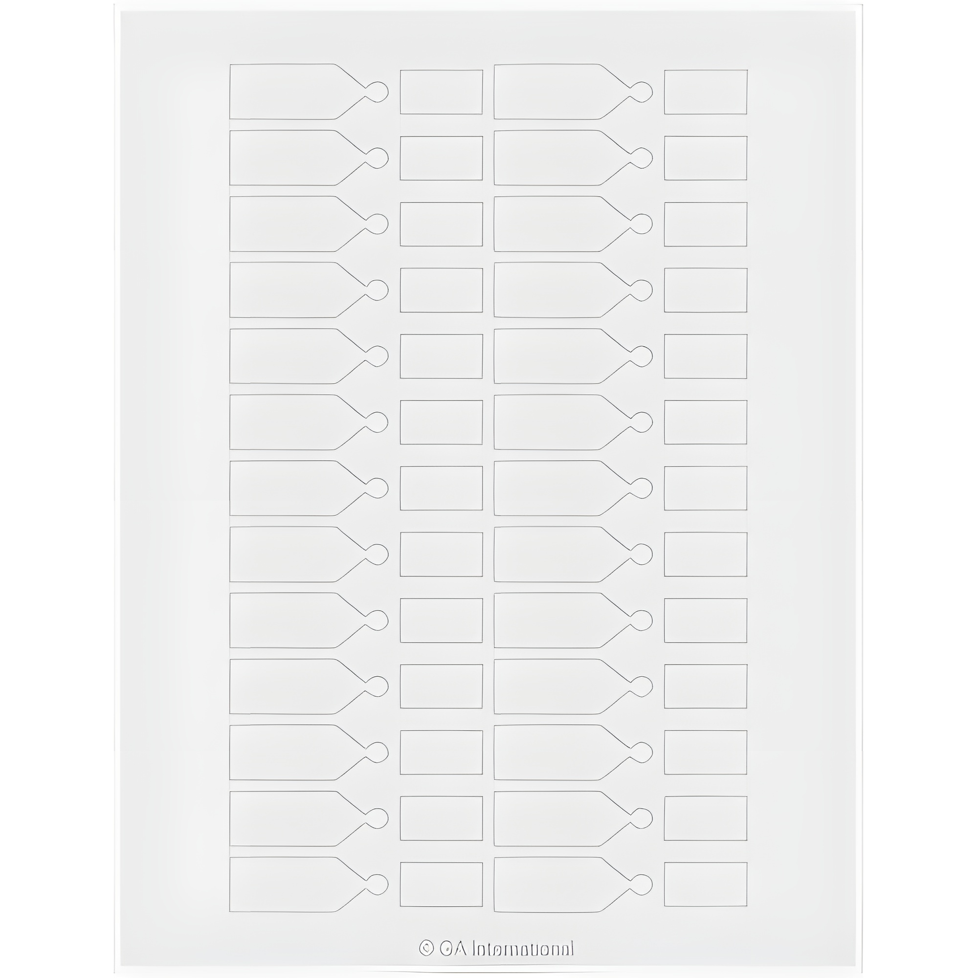 LabTAG 1.81″ x 0.625″ + 0.94″ x 0.5″ Cryo Laser Labels (8.5″ x 11″ Sheet Size) CL-123T1-WH