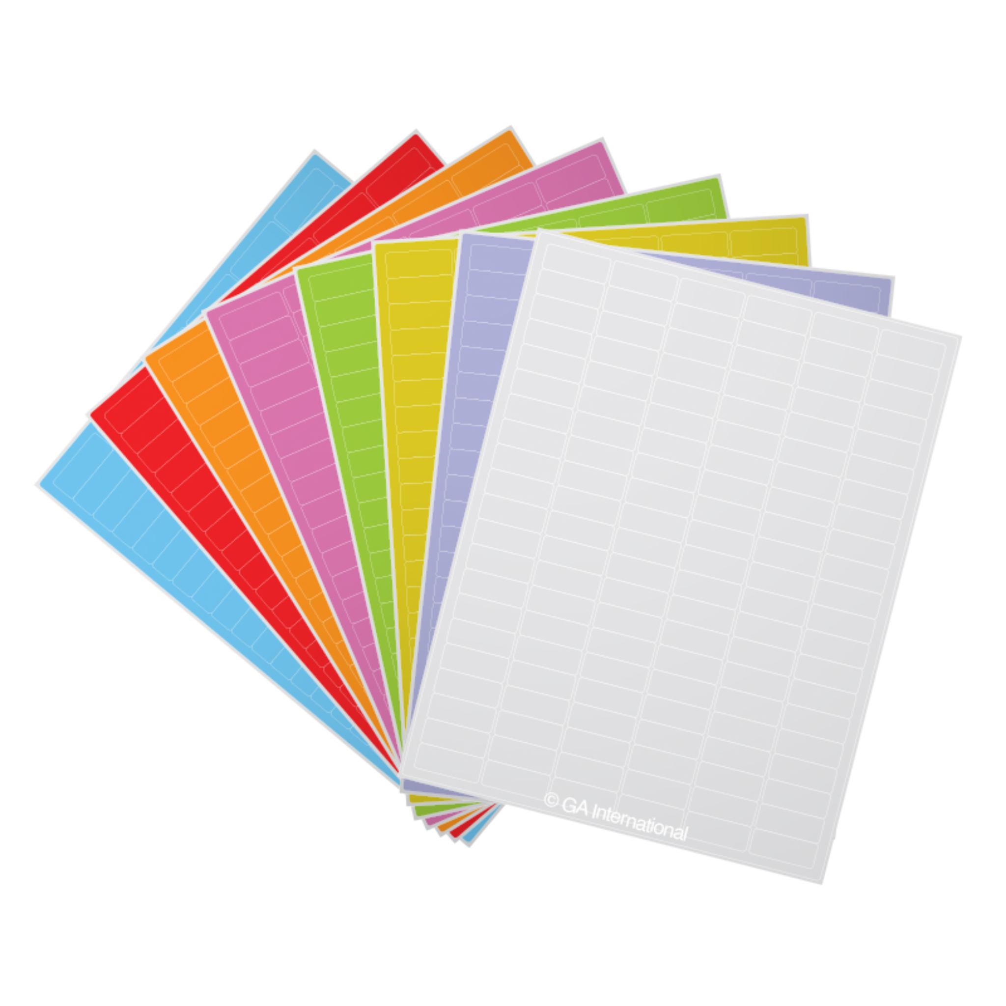 LabTAG 0.94″ x 0.5″ Cryogenic Laser Labels (8.5″ x 11″ Sheet Size, Assorted) CLA-12A8