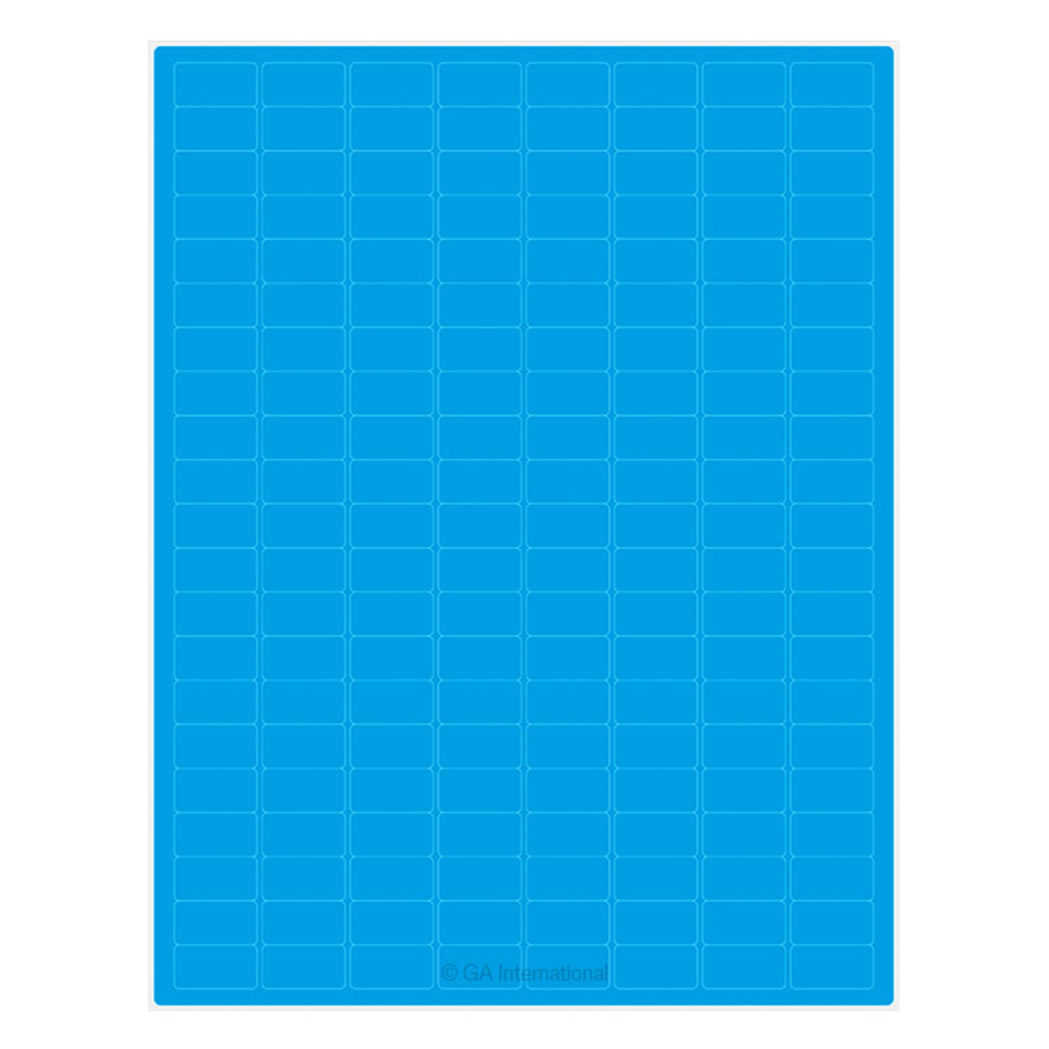 LabTAG 0.94″ x 0.5″ Cryogenic Laser Labels (8.5″ x 11″ Sheet Size, Blue) CLA-12BL