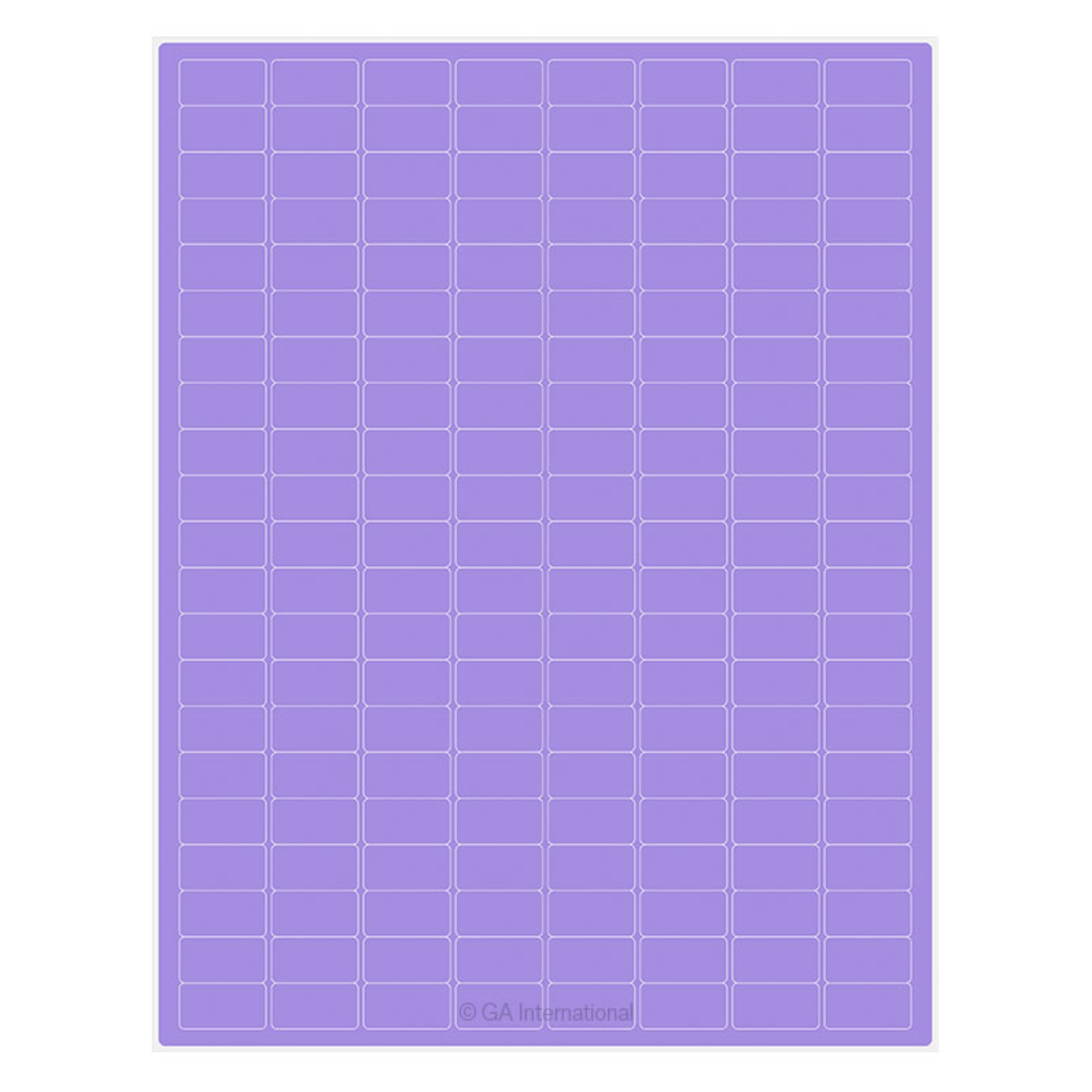 LabTAG 0.94″ x 0.5″ Cryogenic Laser Labels (8.5″ x 11″ Sheet Size, Lavender) CLA-12LA