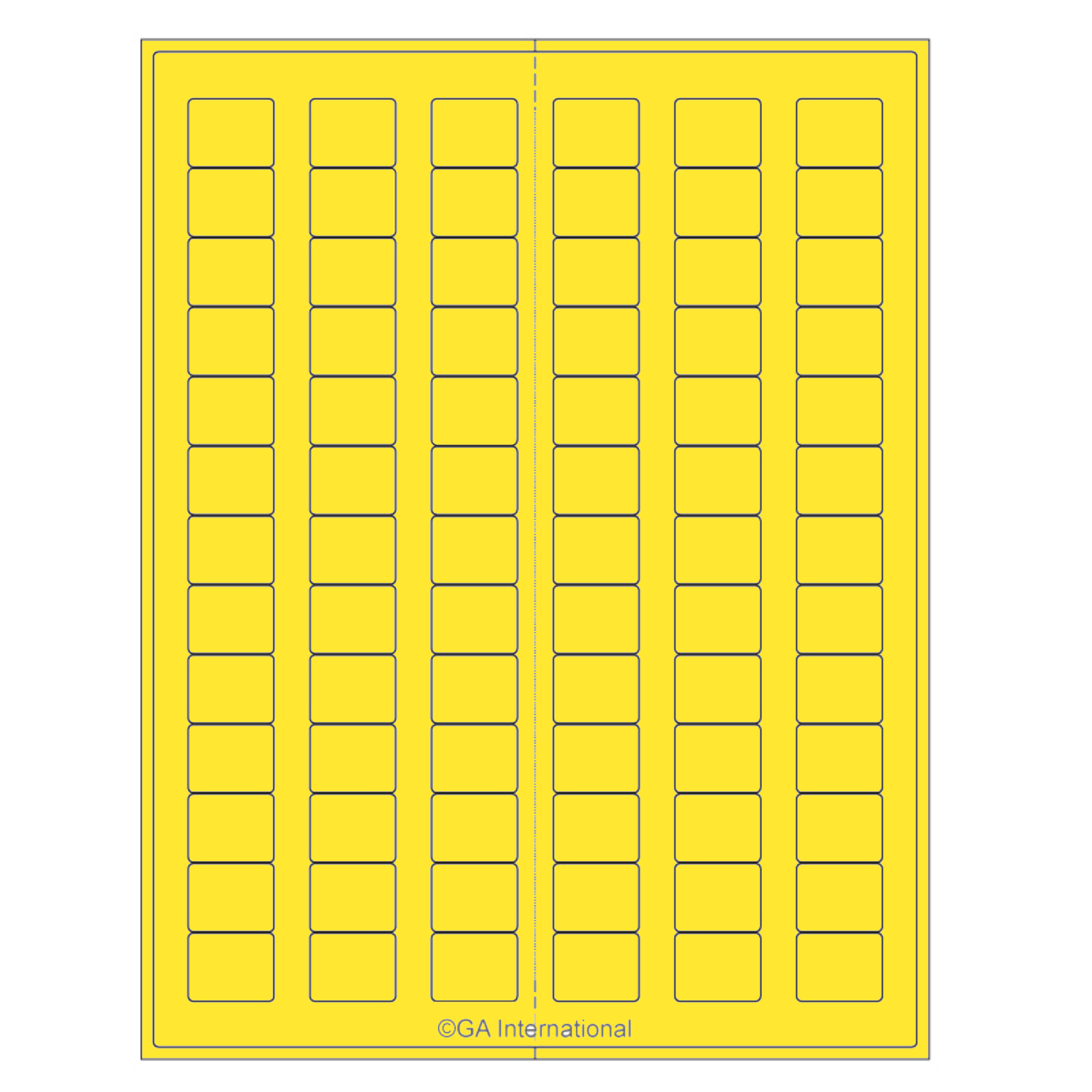 LabTAG 0.94" x 0.77" Cryogenic Laser Labels (Yellow) CLA-4YE