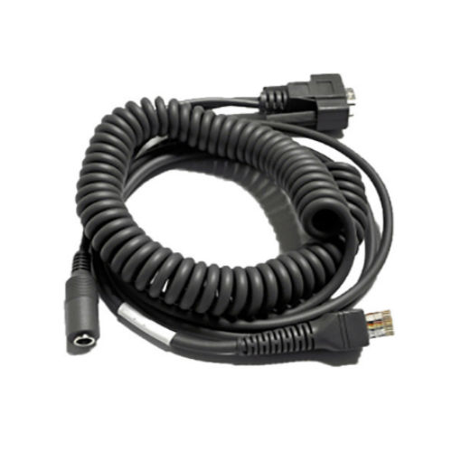 Code RS232 8ft Coiled Affinity Cable with Power Supply CRA-C503