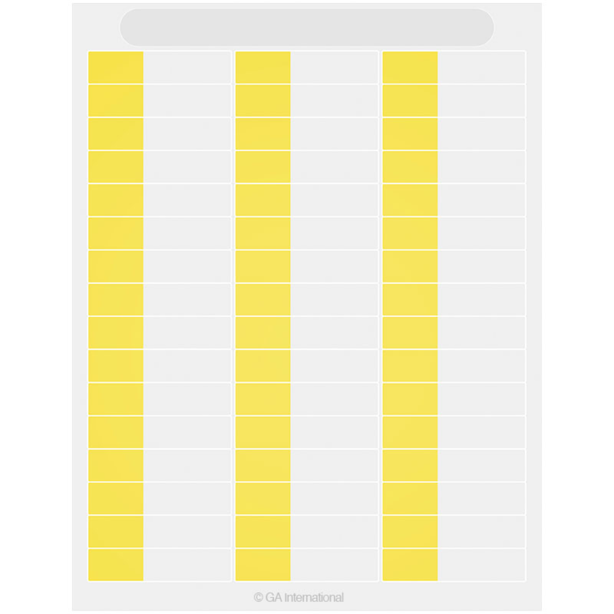 LabTAG 1″ x 0.6″+ 1.6″ Wrap Autoclave-Resistant Cryogenic Laser Labels (Yellow) DFSL-65YE