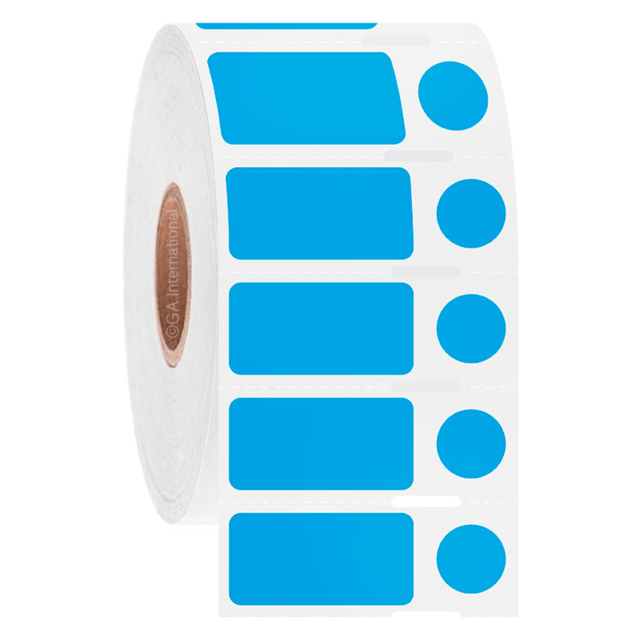 LabTAG 1″ x 0.5" + 0.375'' DT Cryo Labels (Blue) DTU-183NOTC1-1BL