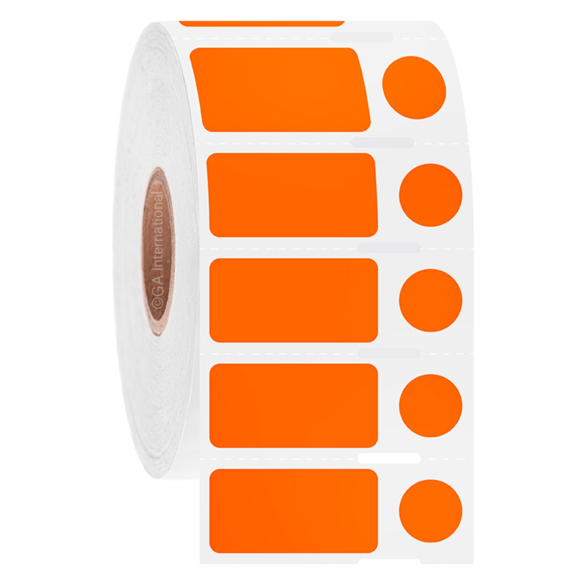 LabTAG 1″ x 0.5" + 0.375'' DT Cryo Labels (Orange) DTU-183NOTC1-1OR