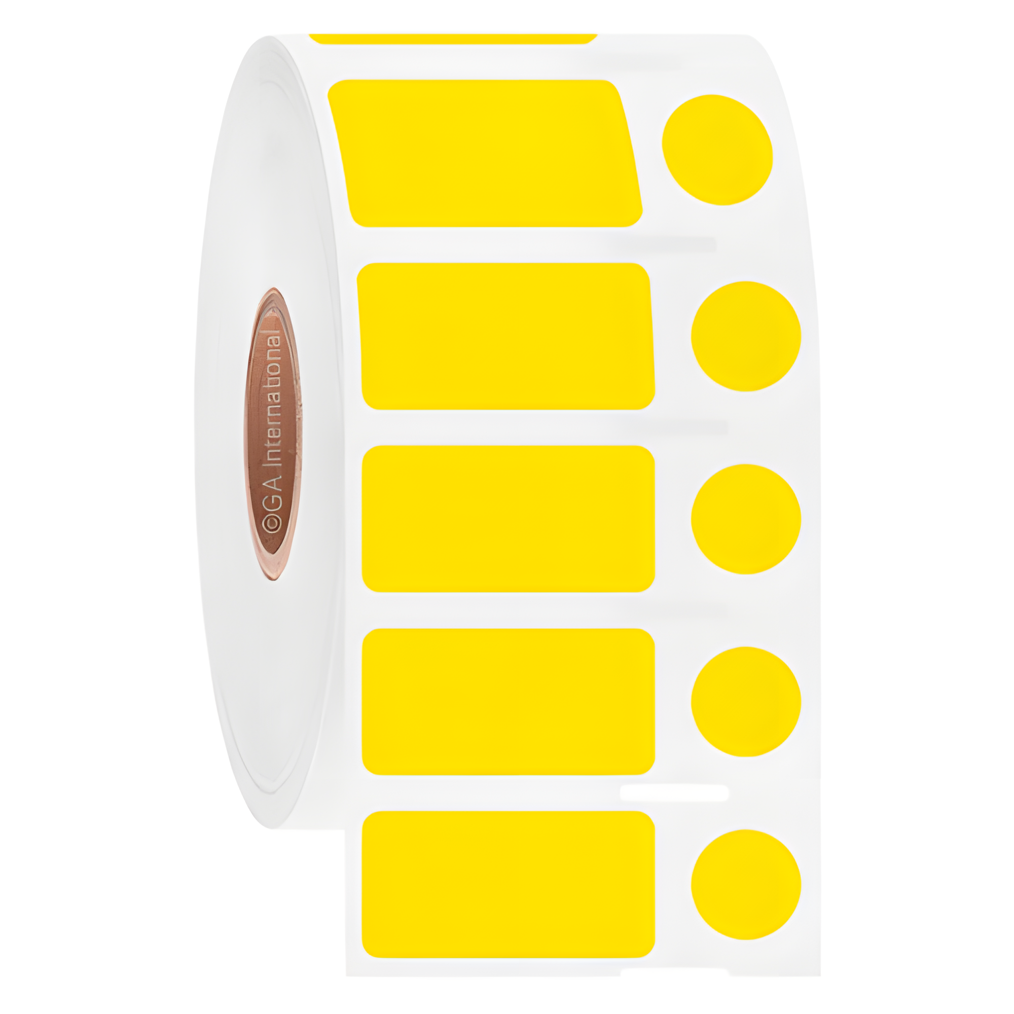 LabTAG 1″ x 0.5" + 0.375'' DT Cryo Labels (Yellow) DTU-183NOTC1-1YE