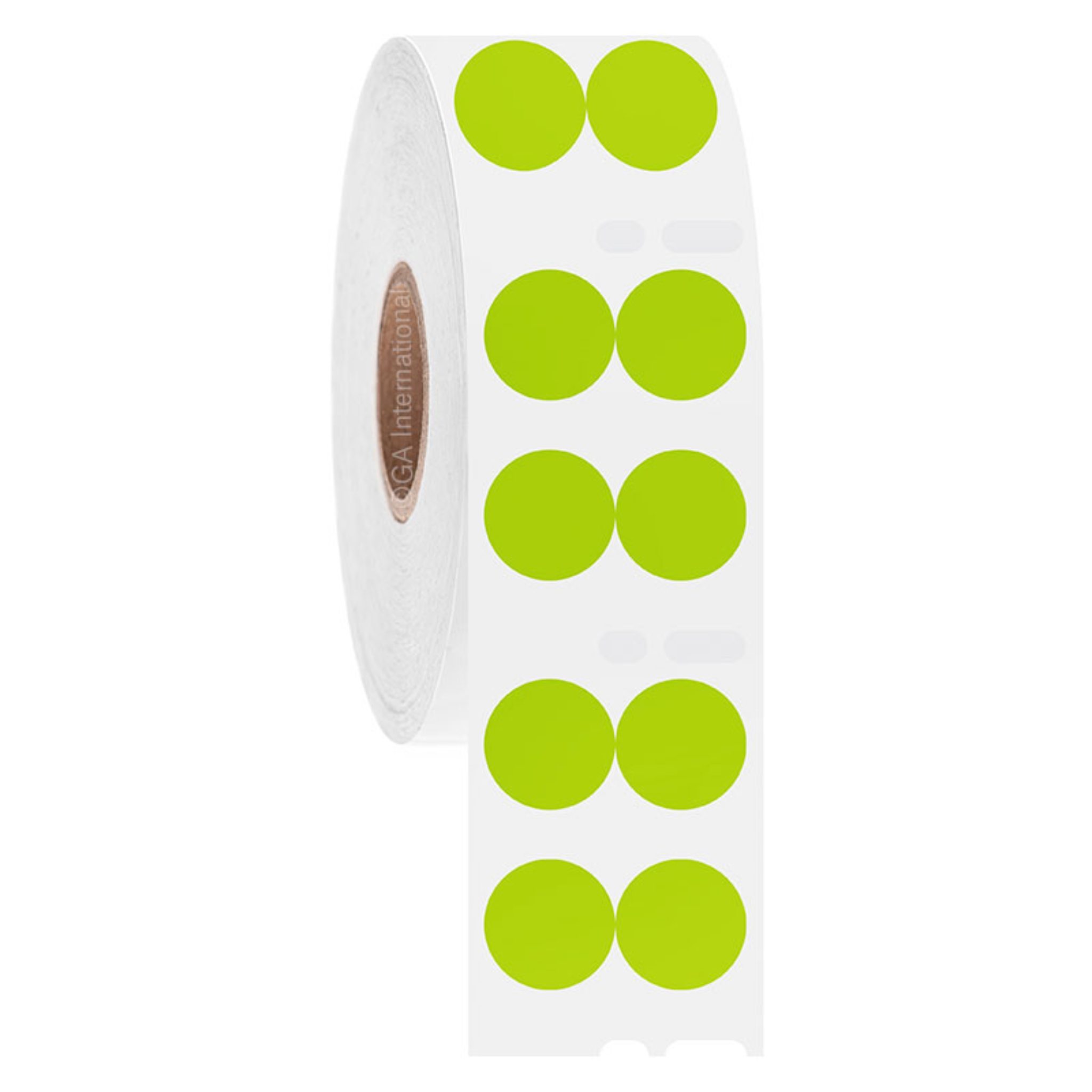 LabTAG 0.5″ Circle DYMO Cryogenic Labels (Green Apple) [Non-Perforated] EF1F-050GA