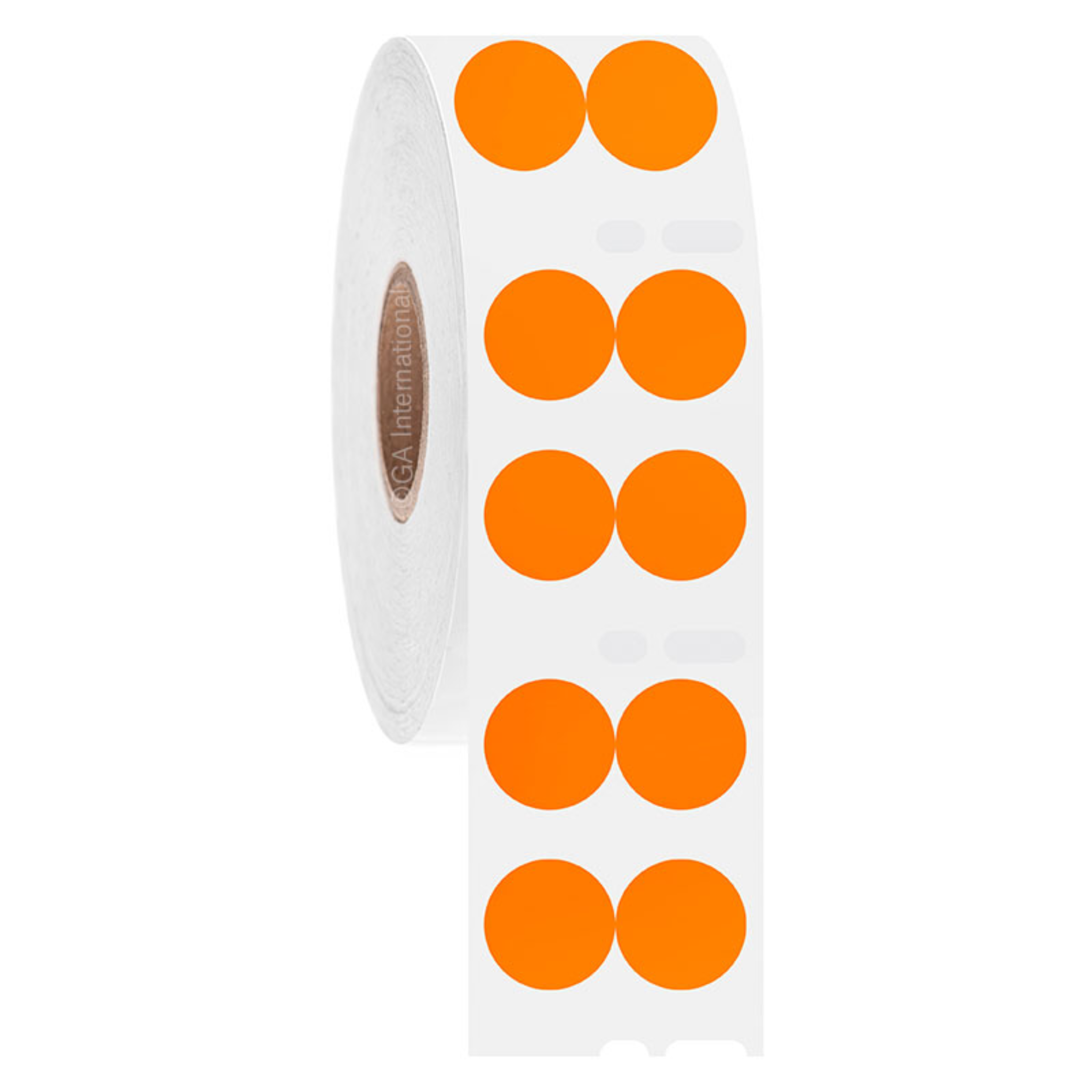 LabTAG 0.5″ Circle DYMO Cryogenic Labels (Orange) [Non-Perforated] EF1F-050OR