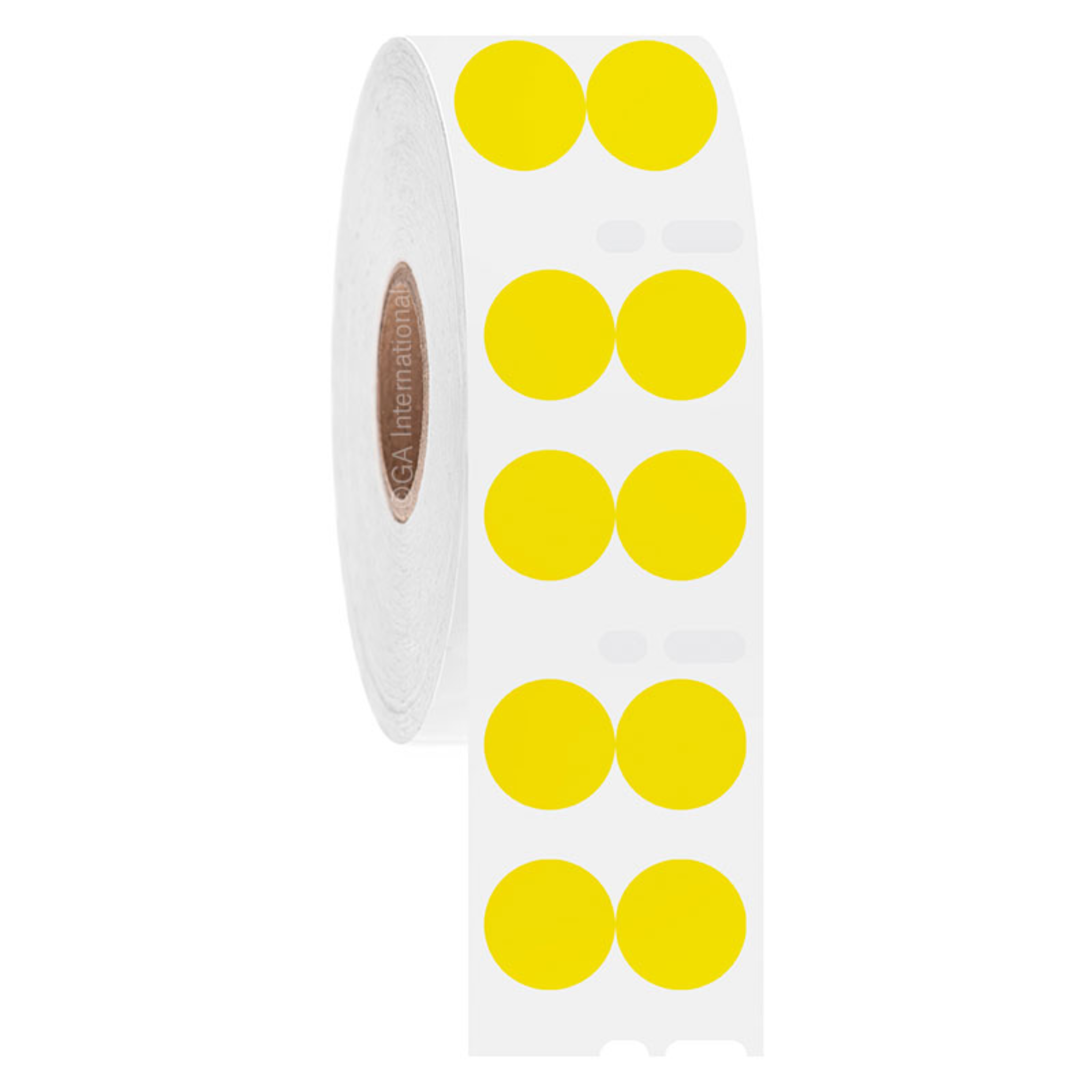 LabTAG 0.5″ Circle DYMO Cryogenic Labels (Yellow) [Non-Perforated] EF1F-050YE