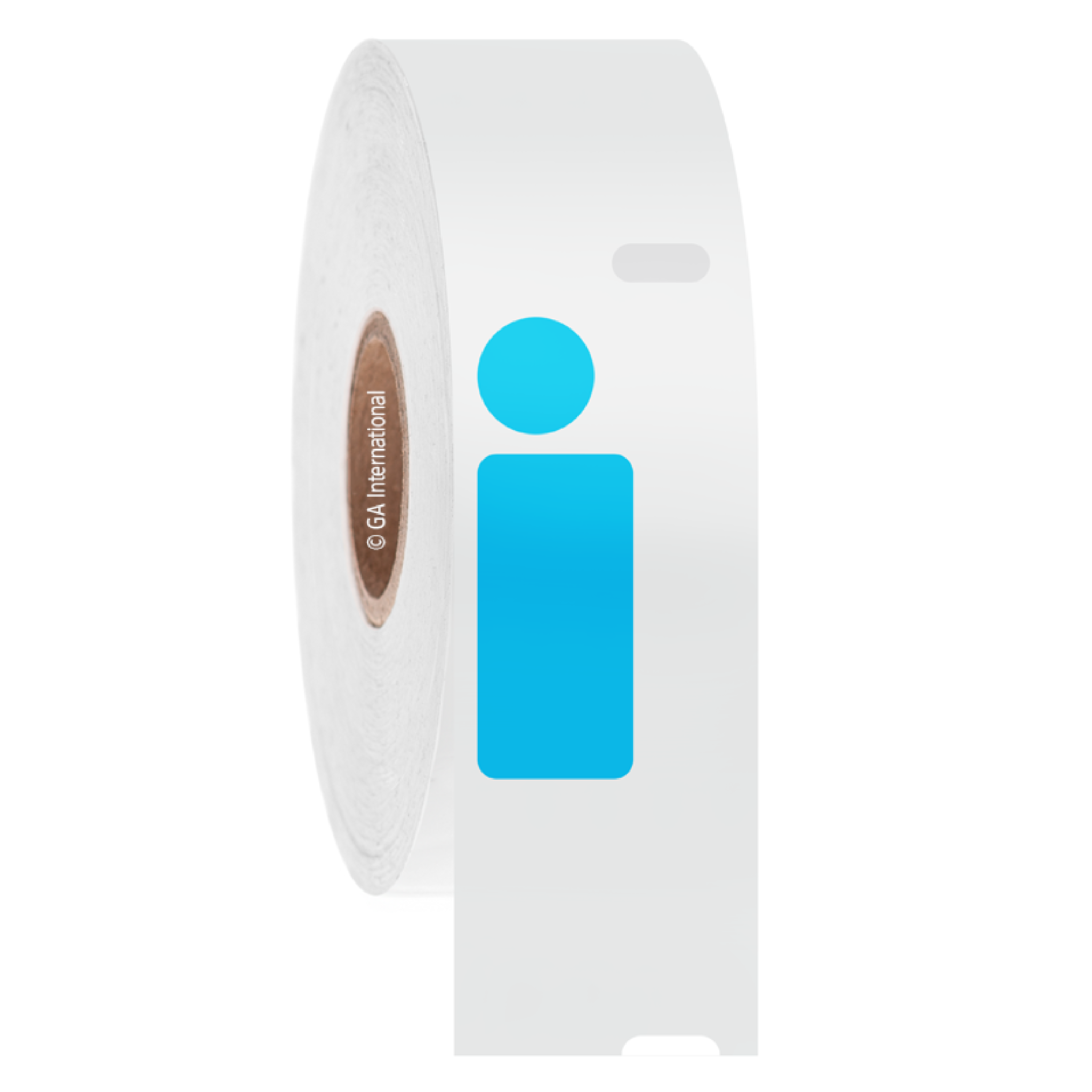 LabTAG 0.5″ x 1.04″ + 0.375" Circle DYMO Cryogenic Labels (Blue) [Non-Perforated] EG1F-072BL