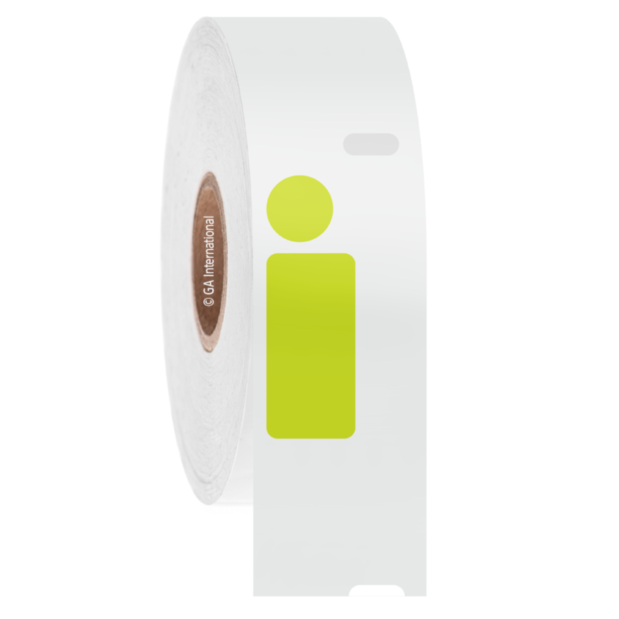 LabTAG 0.5″ x 1.04″ + 0.375" Circle DYMO Cryogenic Labels (Lemon) [Non-Perforated] EG1F-072LE