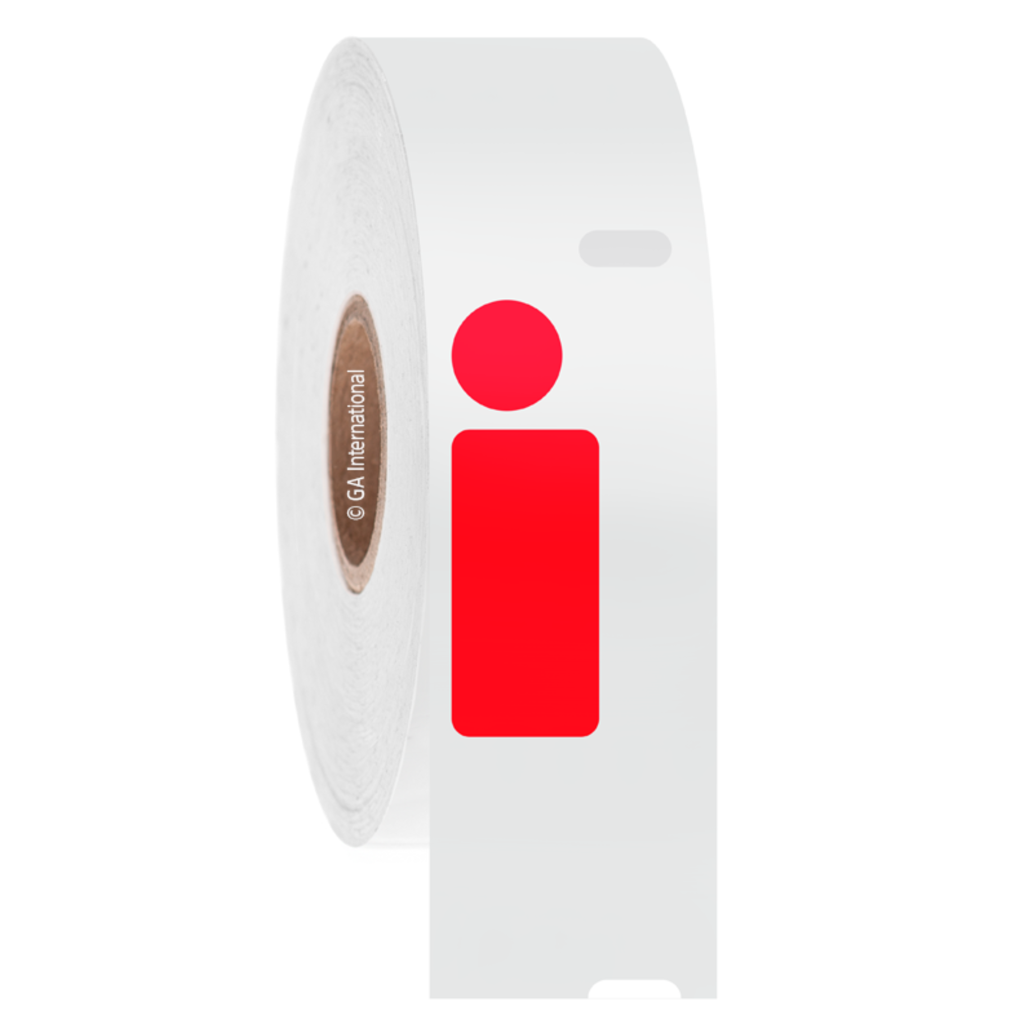 LabTAG 0.5″ x 1.04″ + 0.375" Circle DYMO Cryogenic Labels (Red) [Non-Perforated] EG1F-072RE