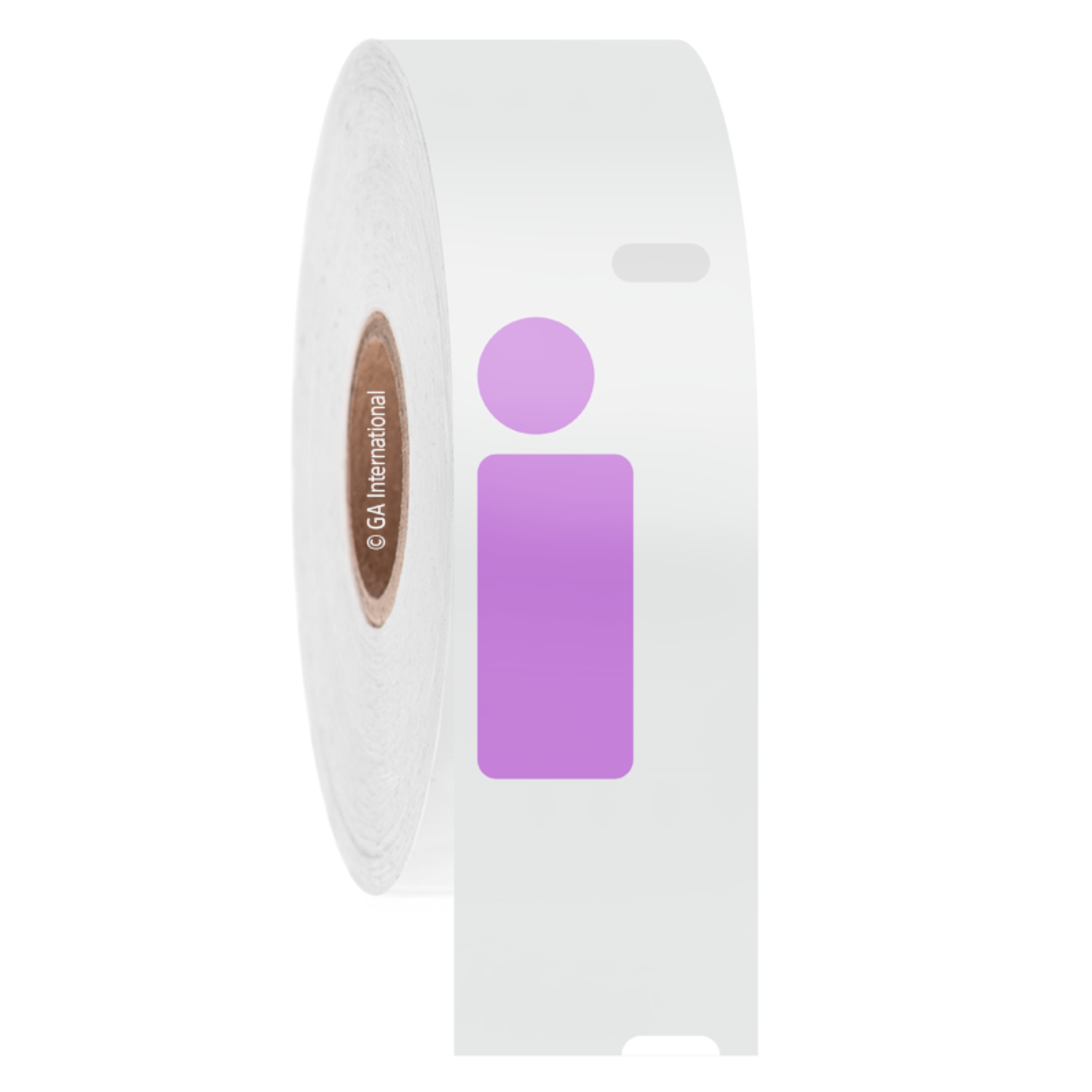 LabTAG 0.5″ x 1.04″ + 0.375" Circle DYMO Cryogenic Labels (Violet) [Non-Perforated] EG1F-072VI