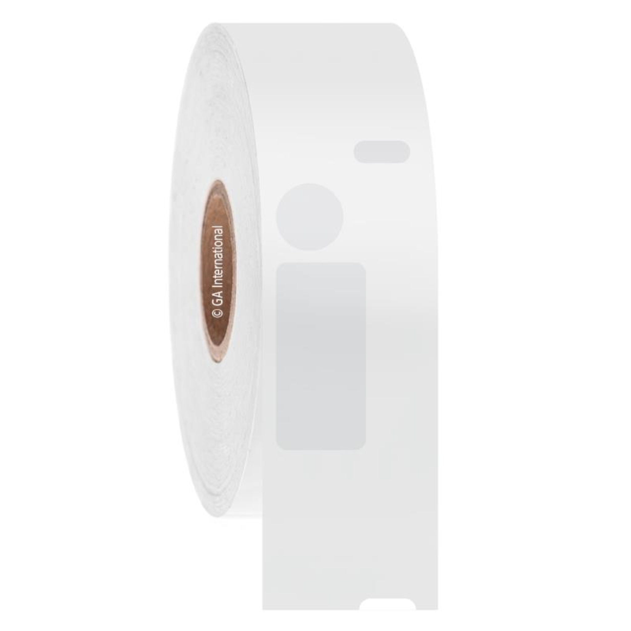 LabTAG 0.5″ x 1.04″ + 0.375" Circle DYMO Cryogenic Labels (White) [Non-Perforated] EG1F-072WH
