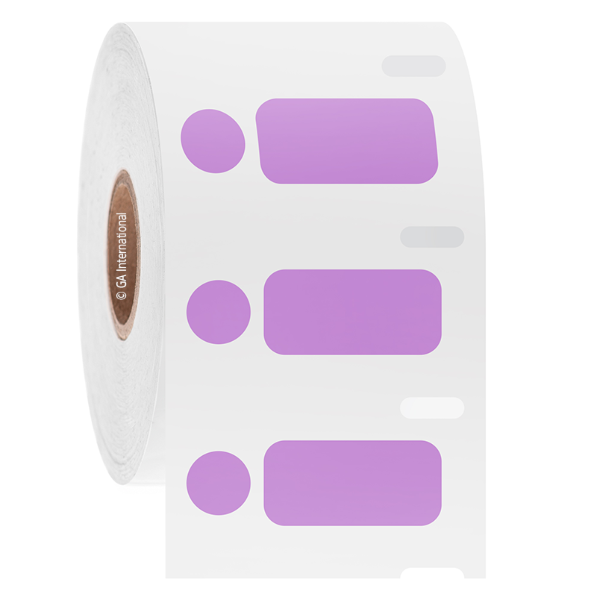 LabTAG 1.04″ x 0.5″ + 0.375″ Circle DYMO Cryogenic Labels (Violet) [Non-Perforated] EG1F-081VI