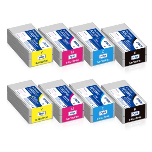 Epson TM-C3500 Mix and Match Ink Cartridge 8-Pack C3500-ink-8pk