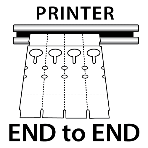 BarcodeFactory 10x1 Thermal Orange Tree Wrap Tags [Perforated] BAR-EP10X1X4P-OR