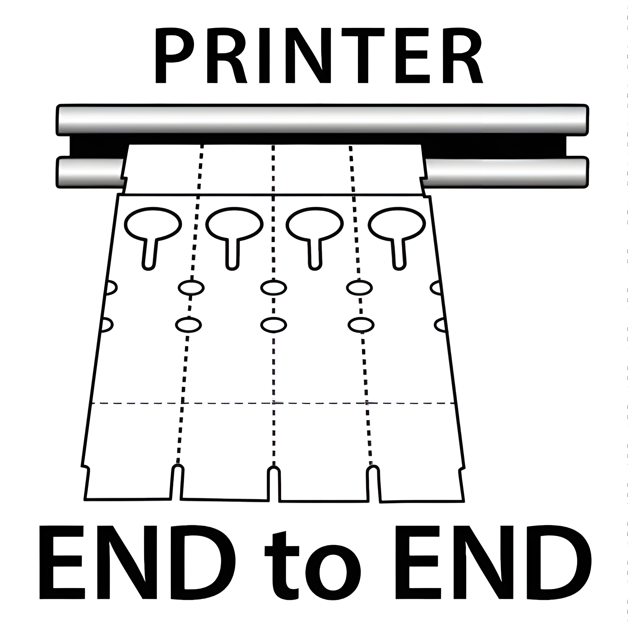 BarcodeFactory 10x1 Thermal Orange Tree Wrap Tags [Perforated] BAR-EP10X1X4P-OR