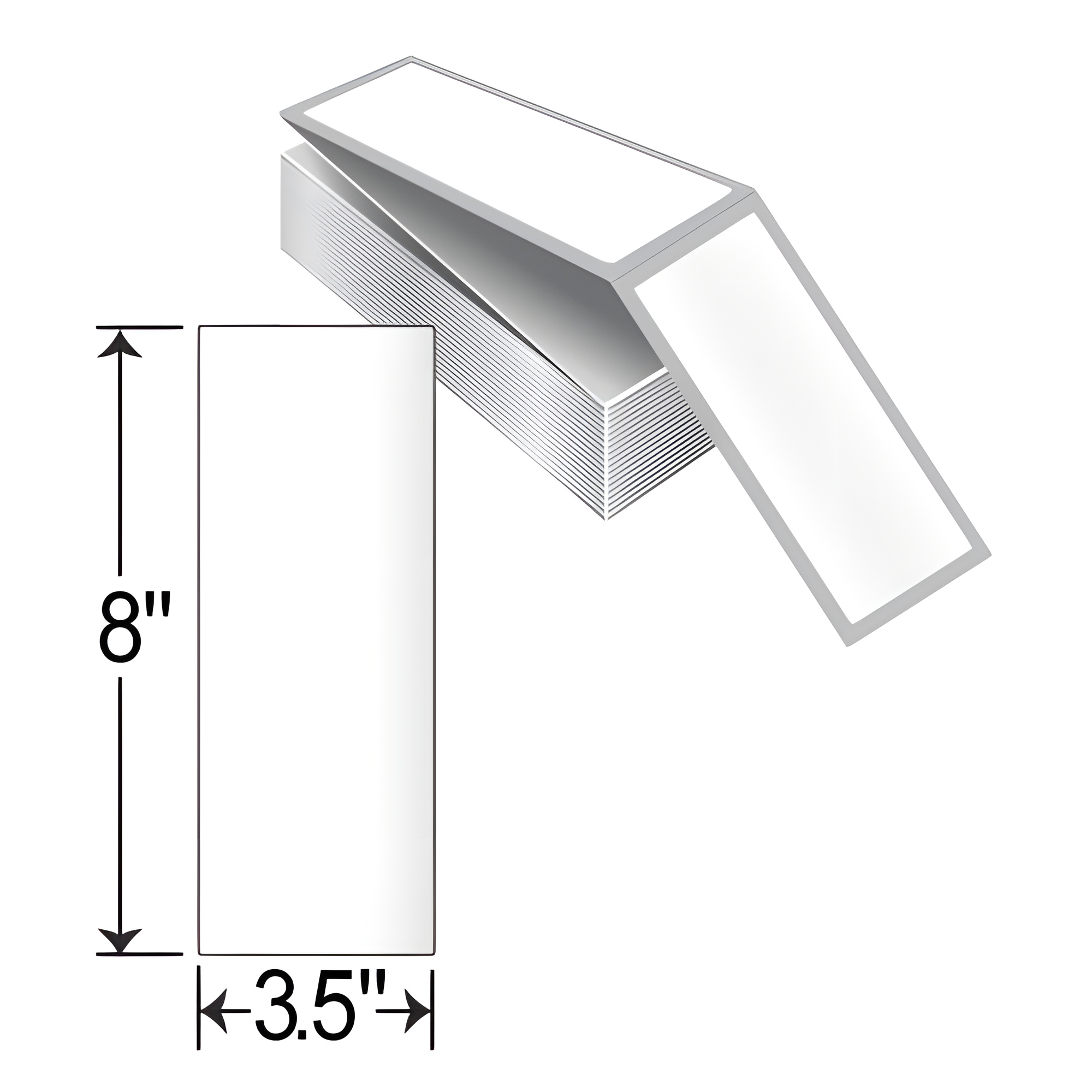 Barcodefactory 3.5x8  TT Label [Fanfold, Perforated] THF358-1