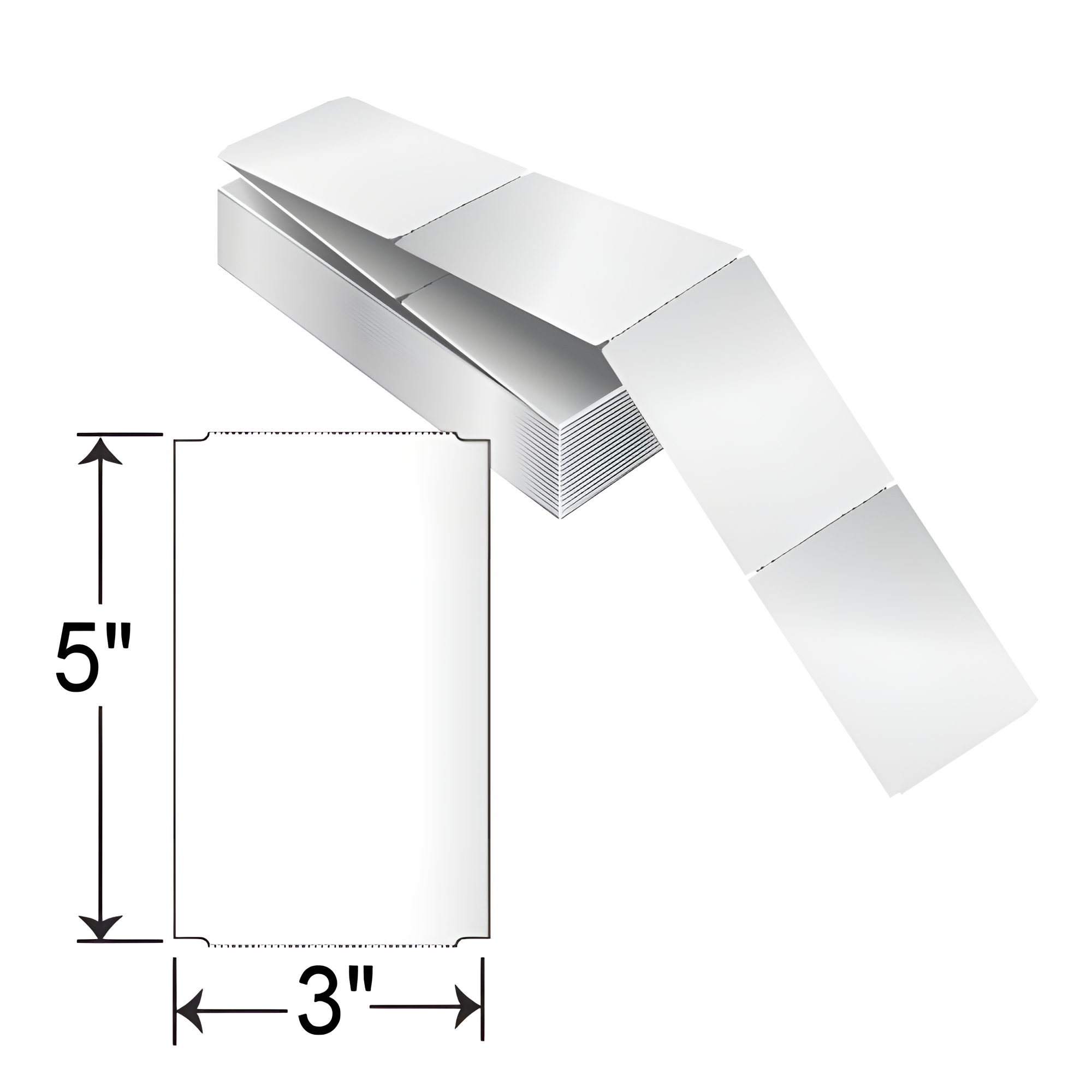 Barcodefactory 3x5 TT Tag 3X5-POLYTAG-FF