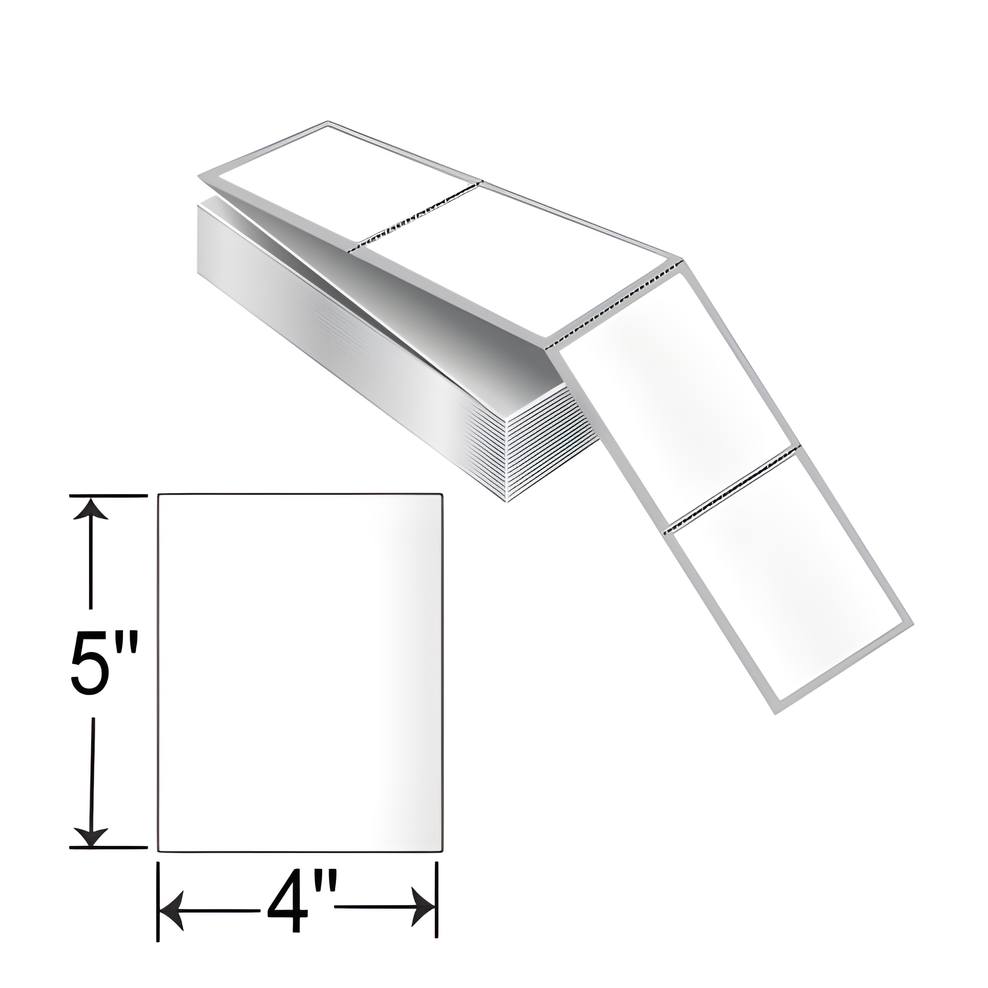 Barcodefactory 4x5  TT Label [Fanfold, Perforated] 670948