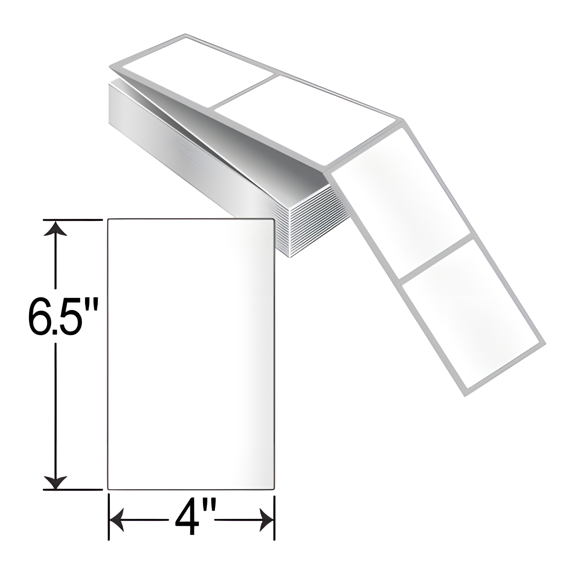 Honeywell 4x6.5  TT Label [Fanfold, Perforated] 420955-FF