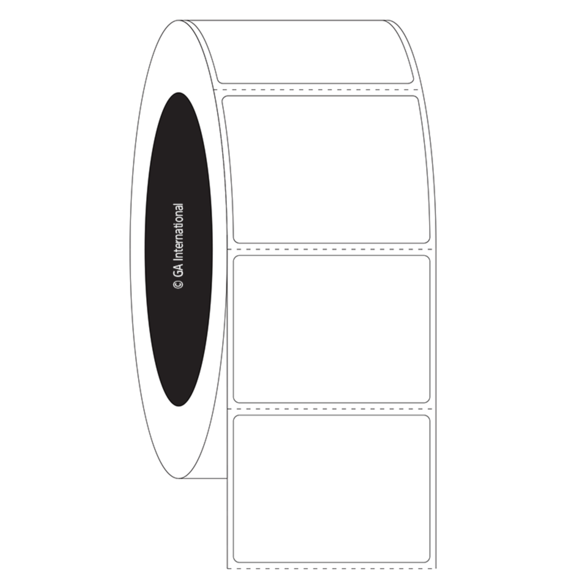 LabTAG 2" x 1.5" Deep-Freeze TT Labels (White) FJT-14C3-2WH