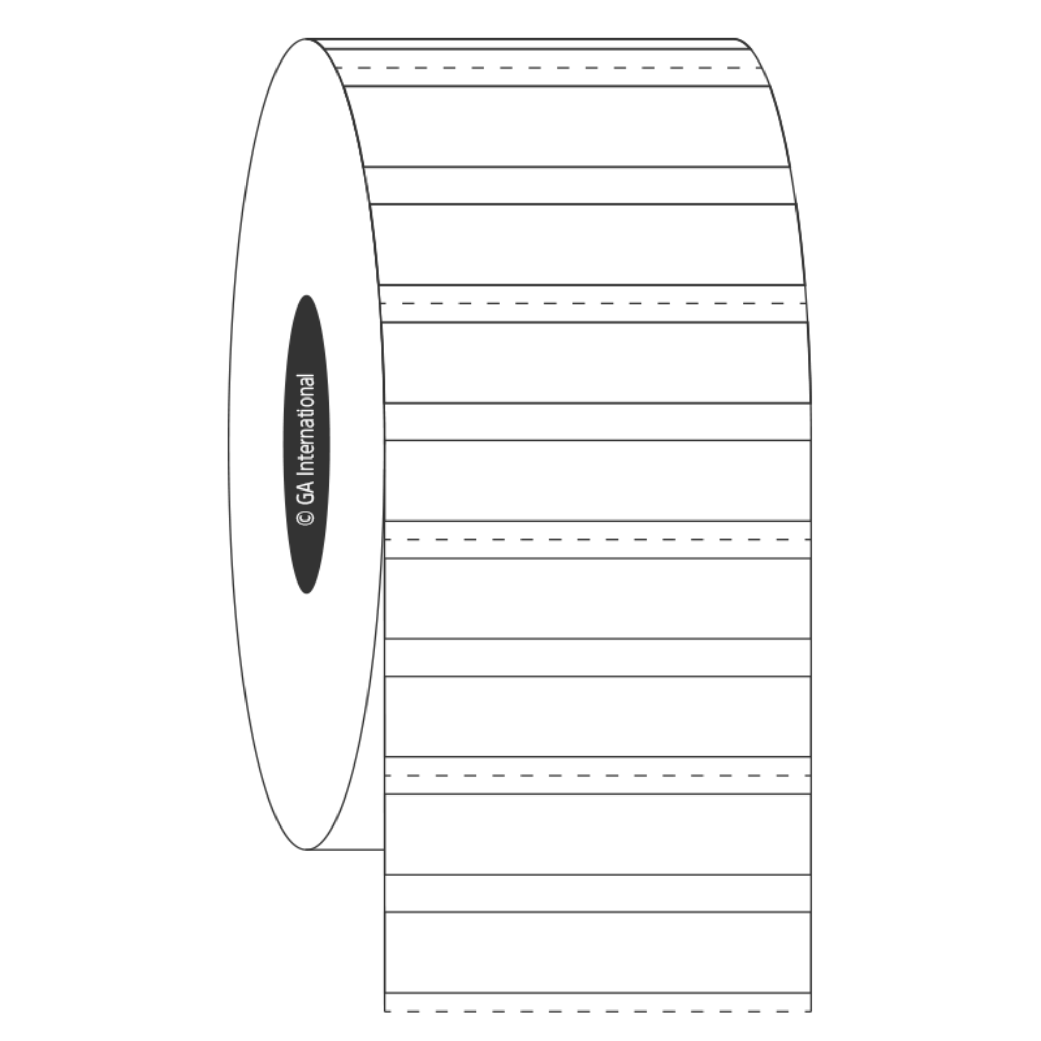 LabTAG 1.42" x 0.27" Deep-Freeze TT Labels (White) FJT-199C1-4WH