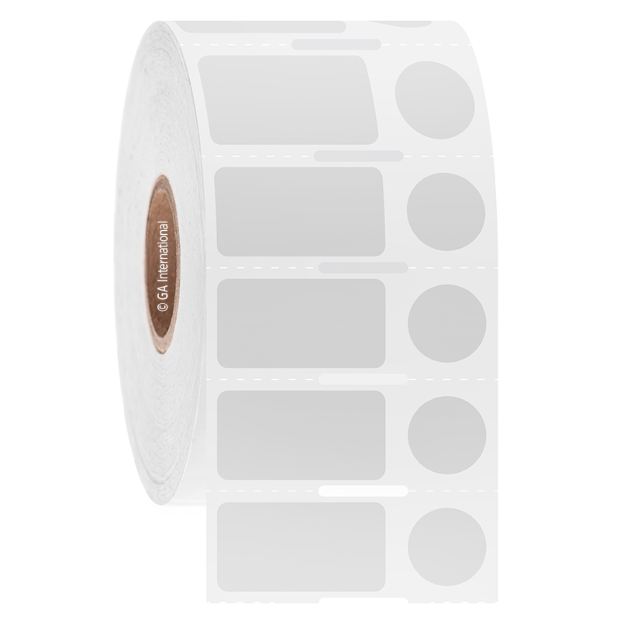 LabTAG .94" x 0.5" + 0.437" Circle Deep-Freeze TT Labels (White) FJT-52NOTC1-2WH