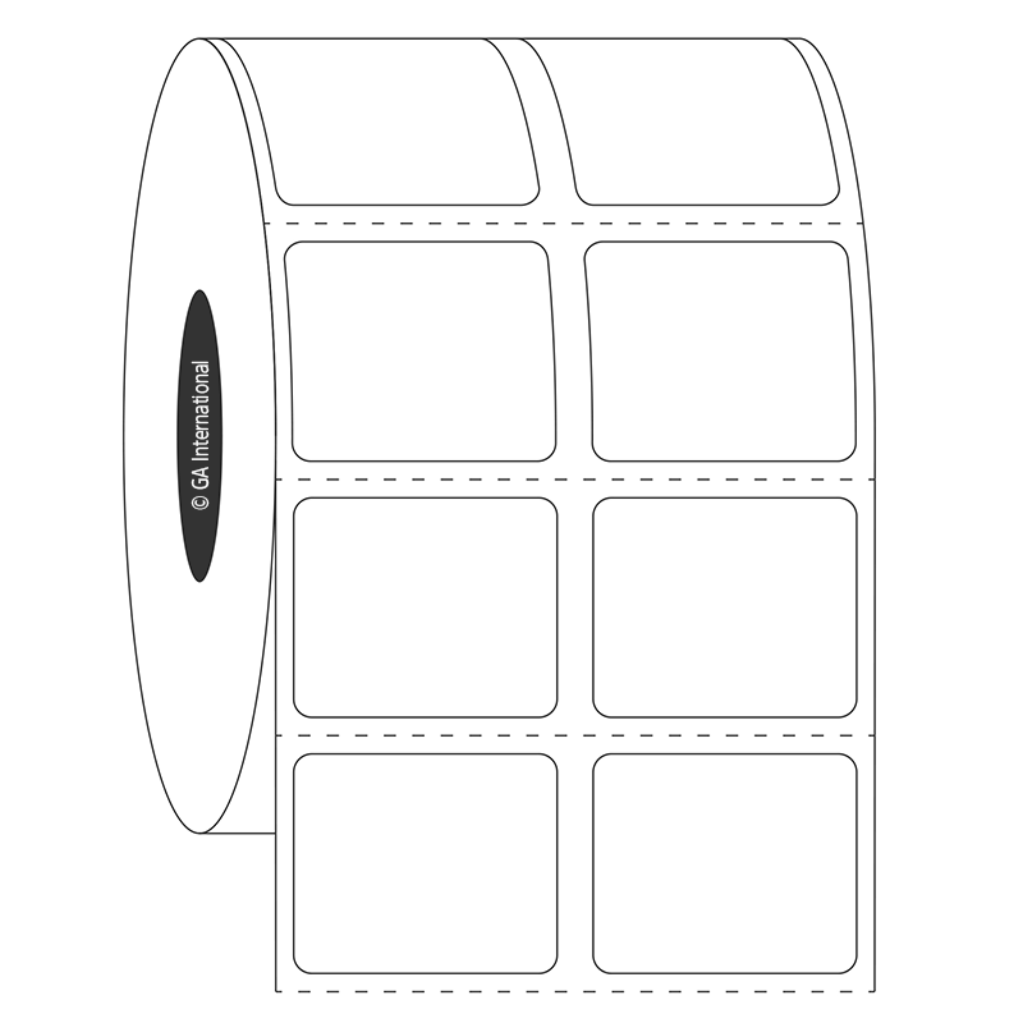 LabTAG 0.9" x 0.75" Chemical Resistant Labels (White) FTT-141C1-2WH