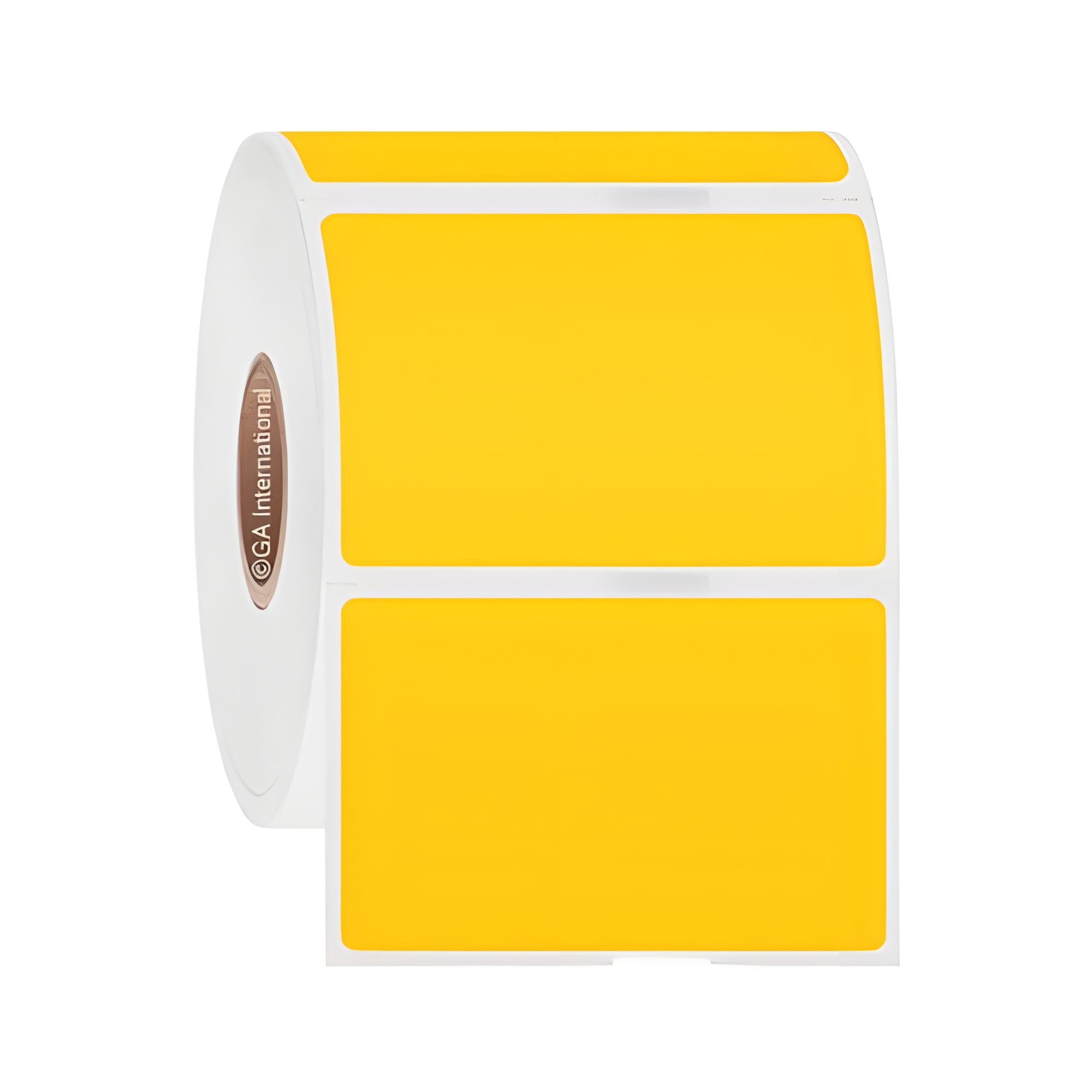 LabTAG UbiCling 2.125x1.375  TT Label [Cling, Perforated, Notched, Yellow] GFS-551NOTC1-0.5YE