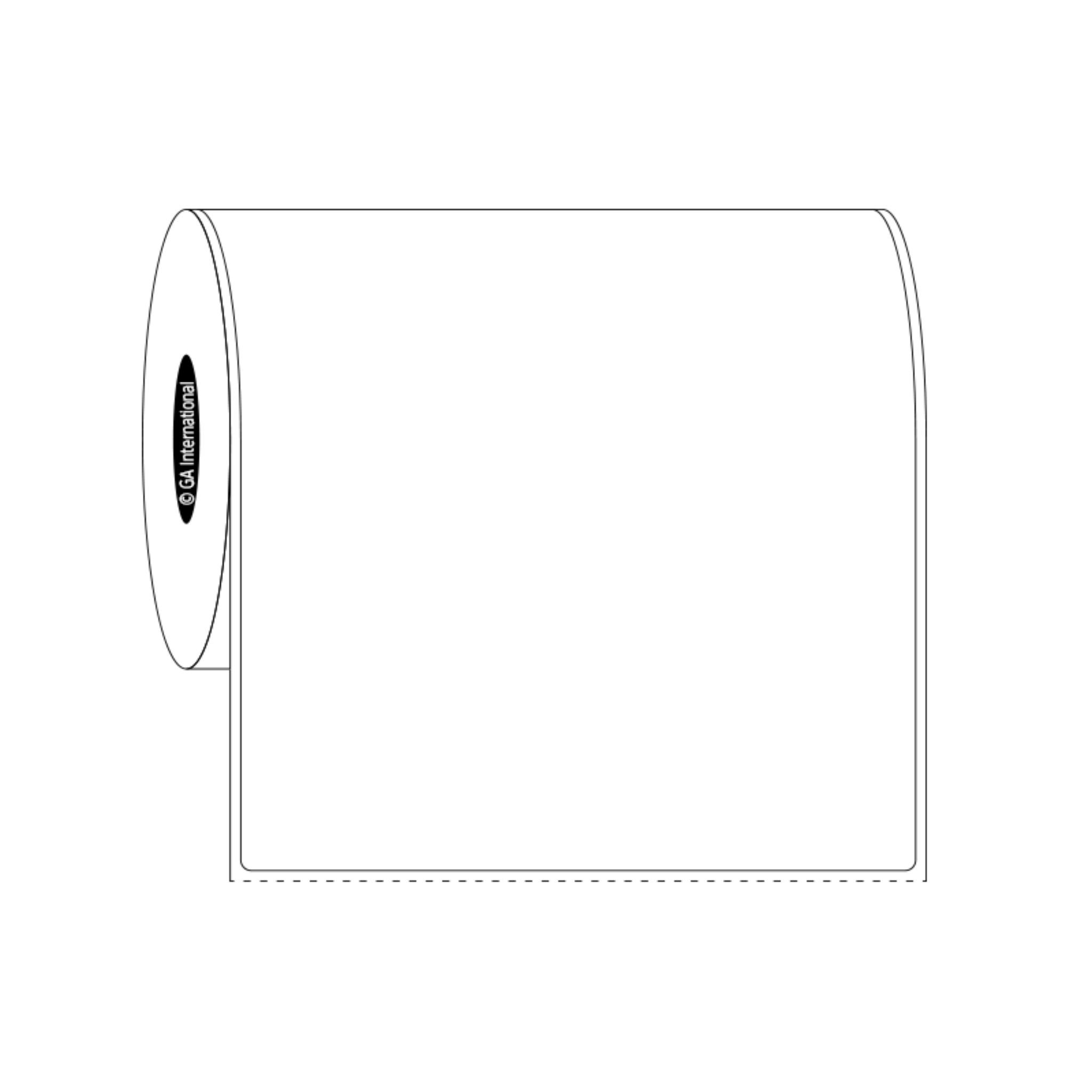LabTAG 4" x 6" TT Paper Labels (White) GPB-191C1-0.25WH