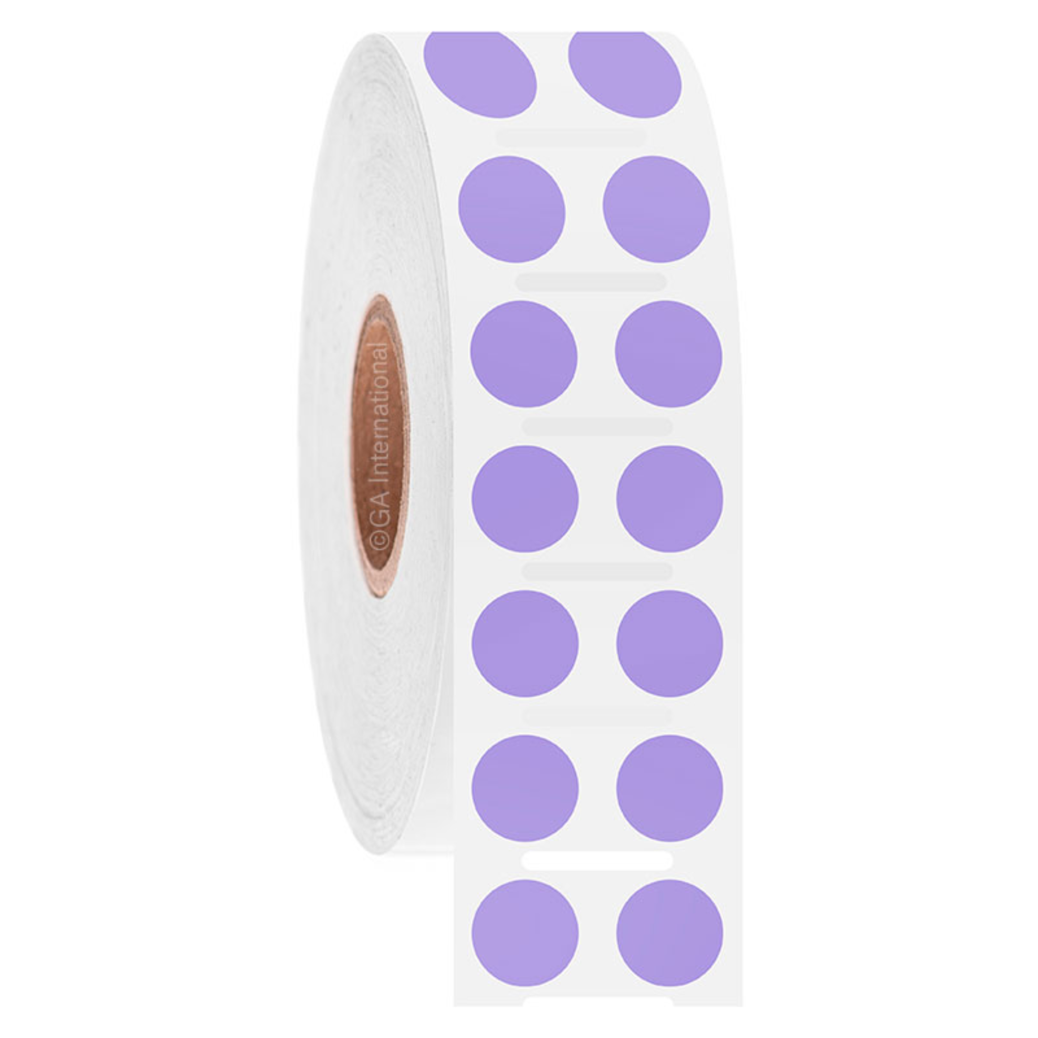 LabTAG 0.354" (circle) Notched TT Paper Labels (Lavender) GPB-61NPNOTC1-2LA
