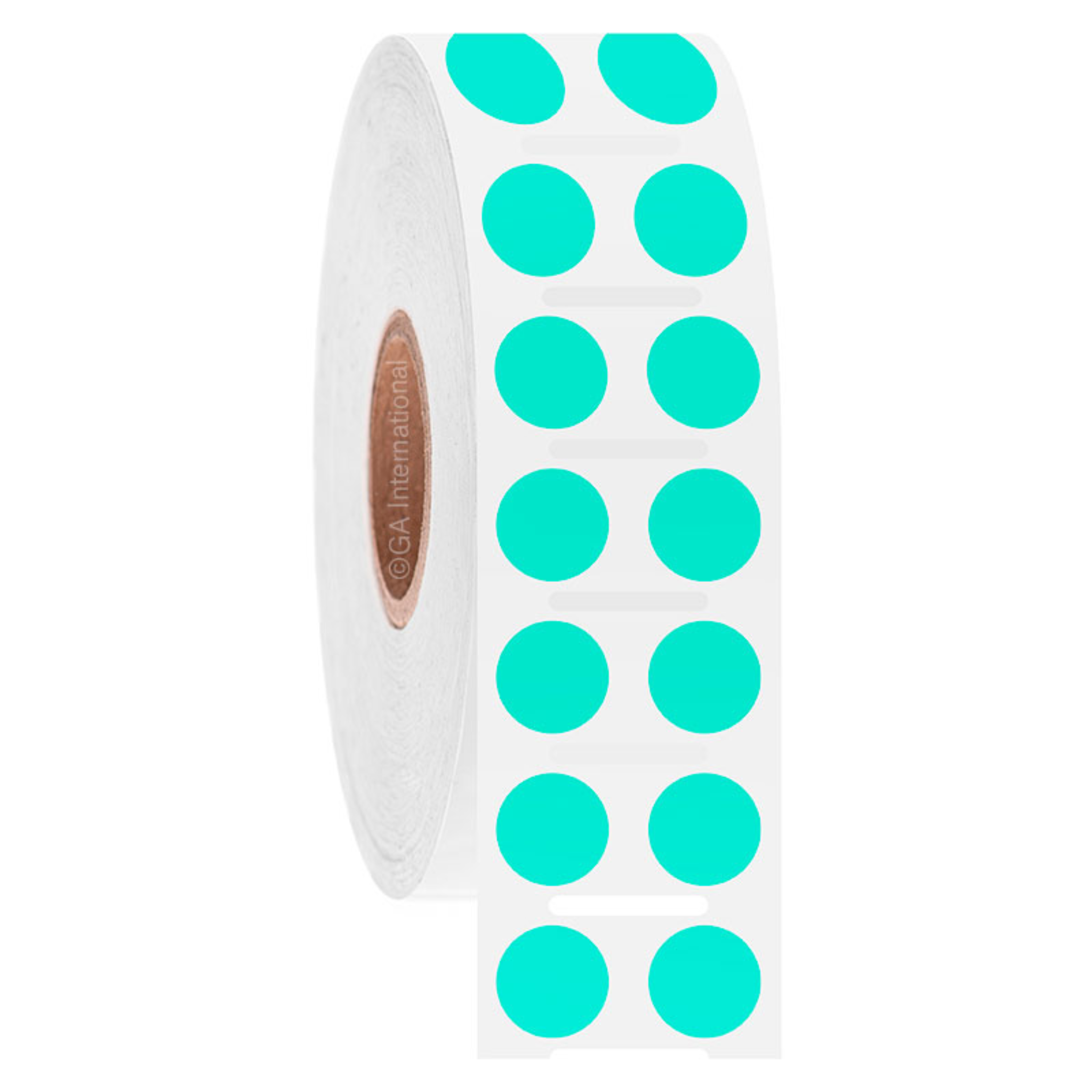 LabTAG 0.354" (circle) Notched TT Paper Labels (Mint) GPB-61NPNOTC1-2MT