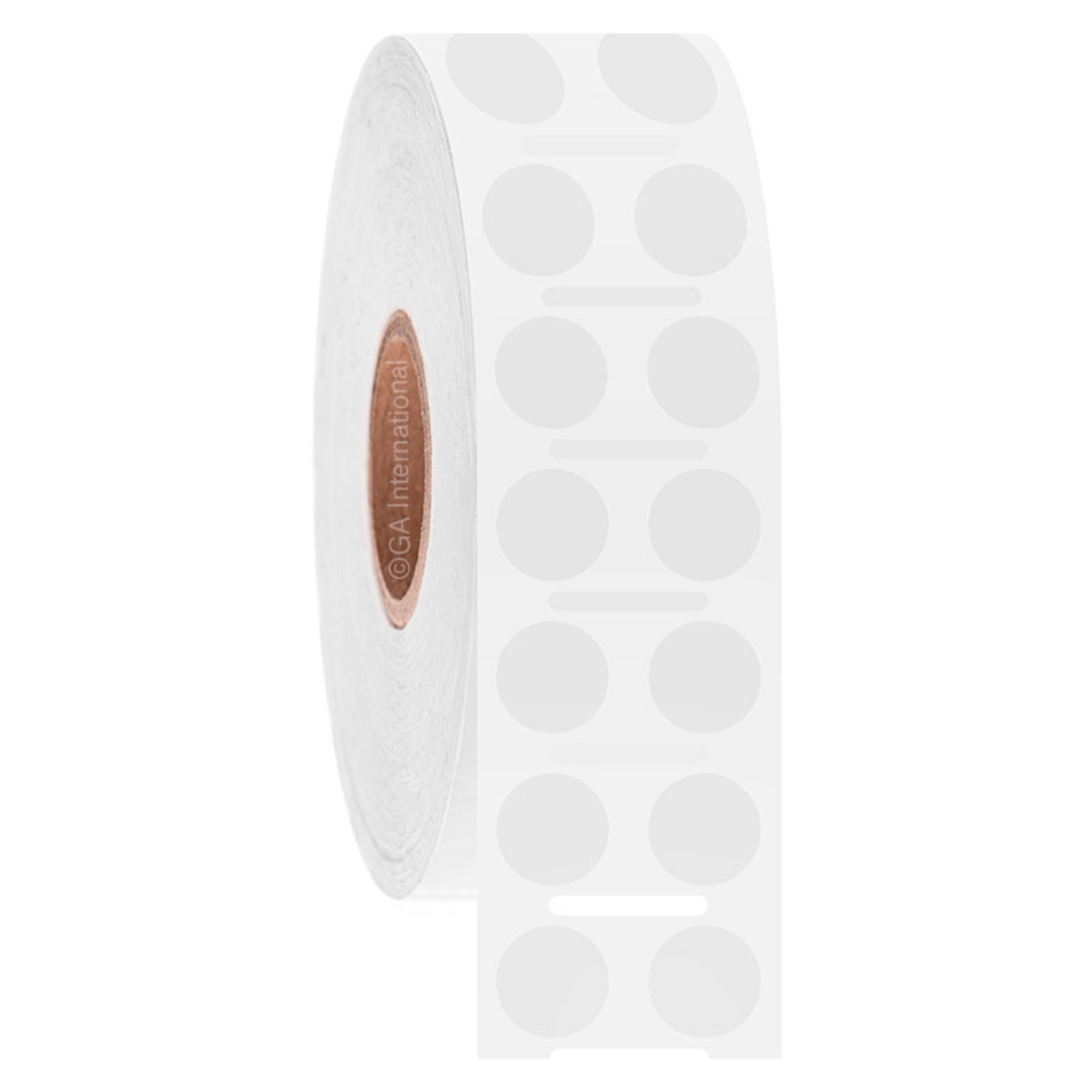 LabTAG 0.354" (circle) Notched TT Paper Labels (White) GPB-61NPNOTC1-2WH