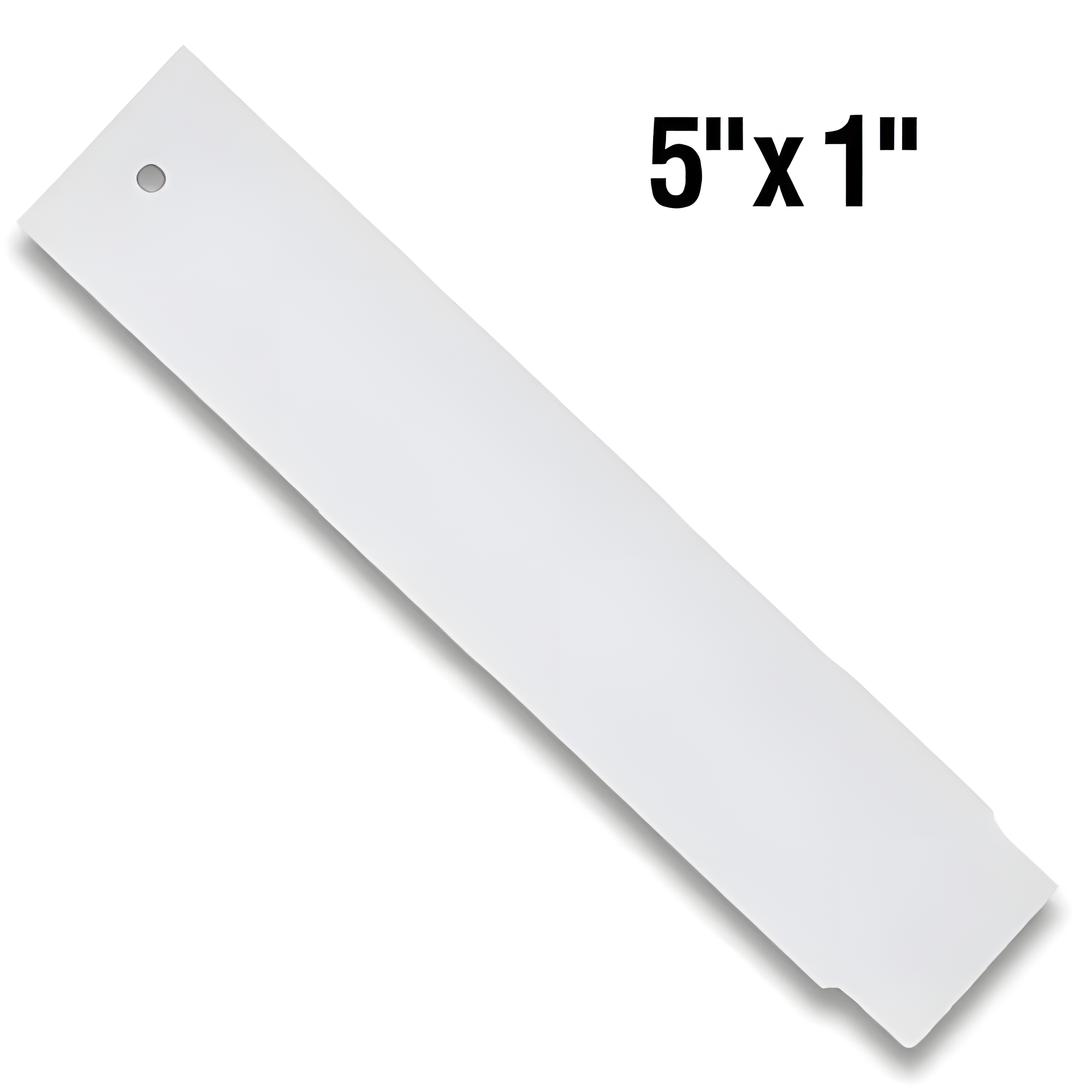 BarcodeFactory 5x1 Thermal Hang Tag BAR-HP5X1-WH