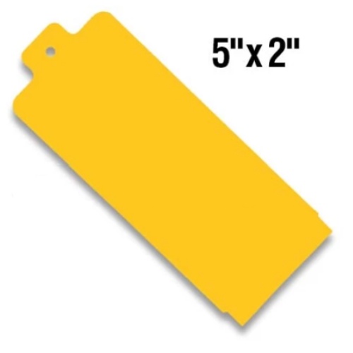 BarcodeFactory 5x2 Thermal Hang Tag Single Roll BAR-HP5X2-GO-EA