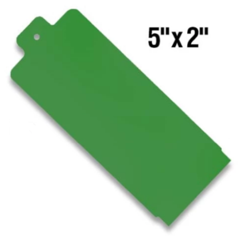 BarcodeFactory 5x2 Thermal Hang Tag Single Roll BAR-HP5X2-GR-EA