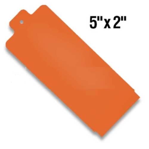 BarcodeFactory 5x2 Thermal Hang Tag Single Roll BAR-HP5X2-OR-EA